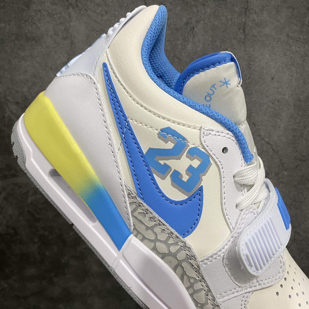 [Little Green X Edition] Air Jordan Legacy AJ312 Low-top White and Blue FJ7223-141