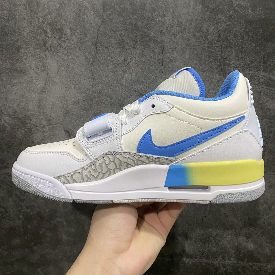 [Little Green X Edition] Air Jordan Legacy AJ312 Low-top White and Blue FJ7223-141