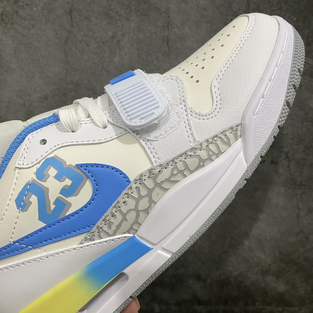 [Little Green X Edition] Air Jordan Legacy AJ312 Low-top White and Blue FJ7223-141