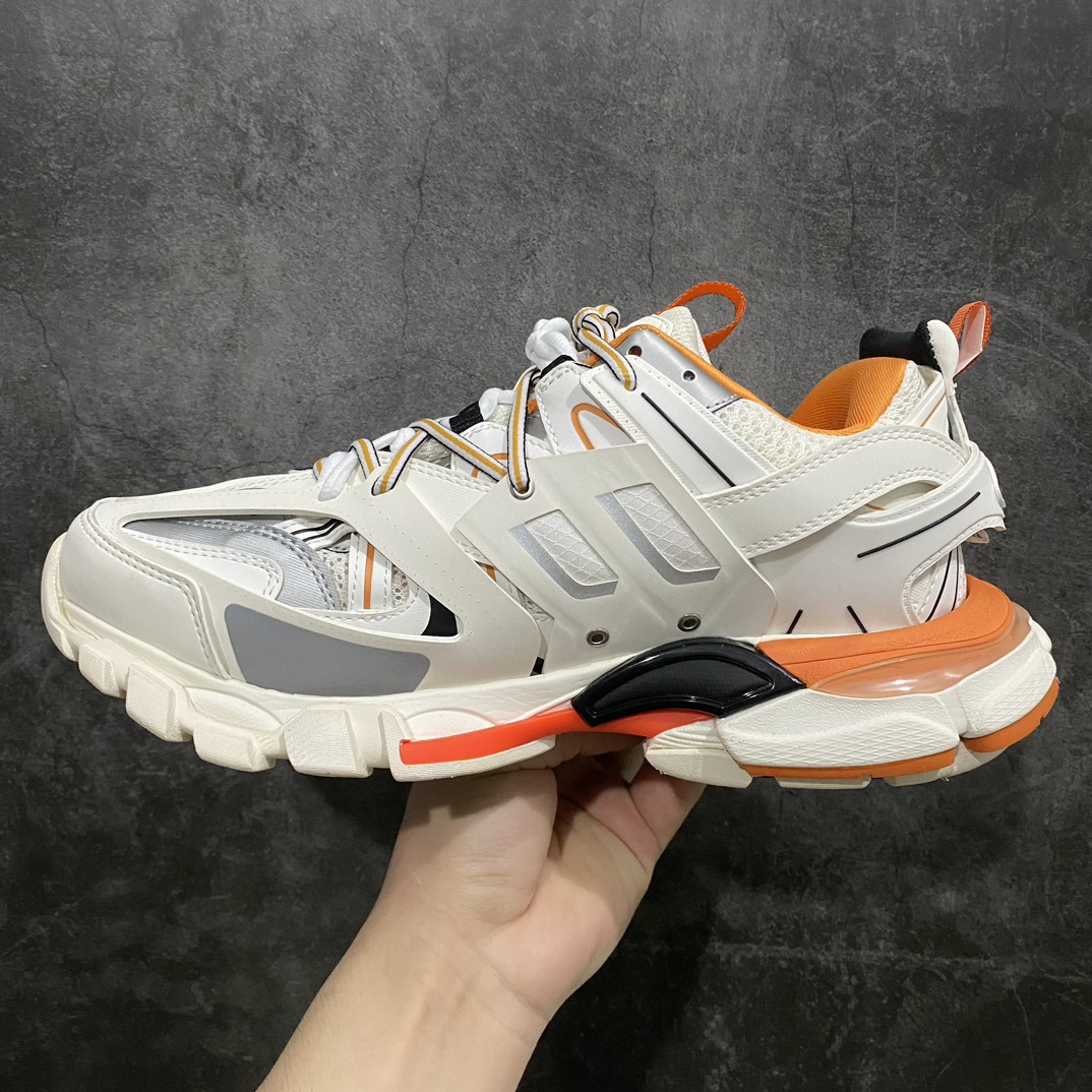 [M New Version] The strongest version of Balenciaga Track 3.0 in white and orange