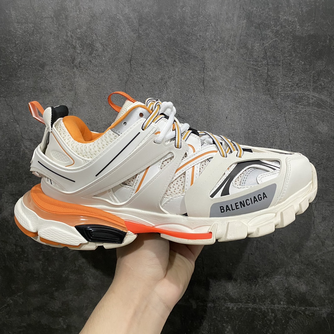 [M New Version] The strongest version of Balenciaga Track 3.0 in white and orange