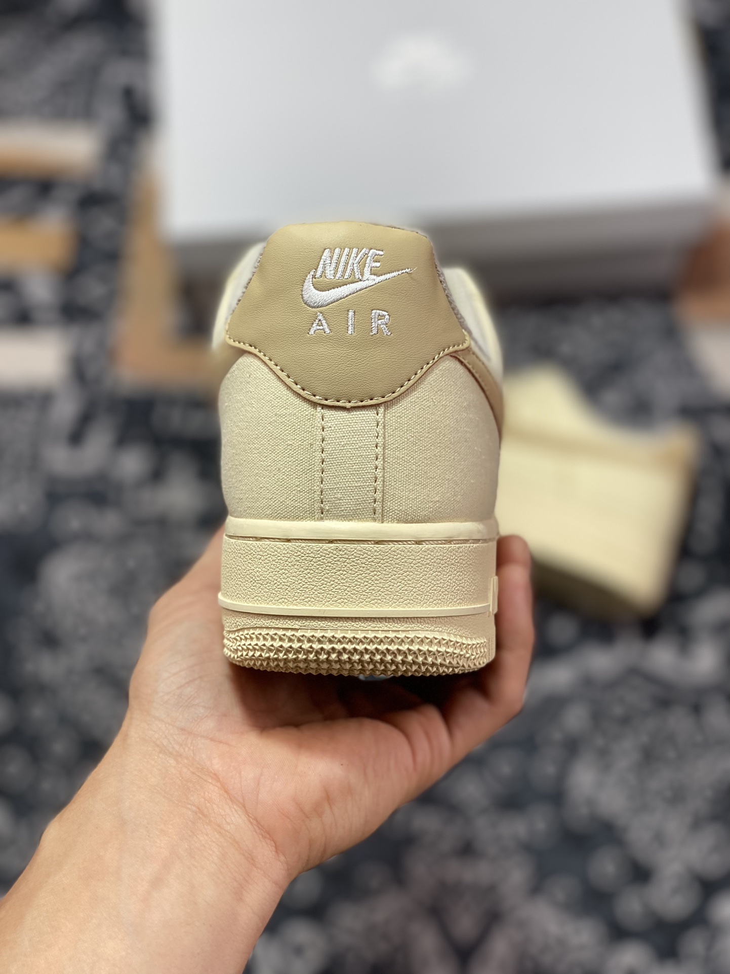 Nike Air Force 1'07 Low QS”Cream/Brown” Air Force One classic low-top versatile sneakers ”Canvas beige light brown” 315122-269