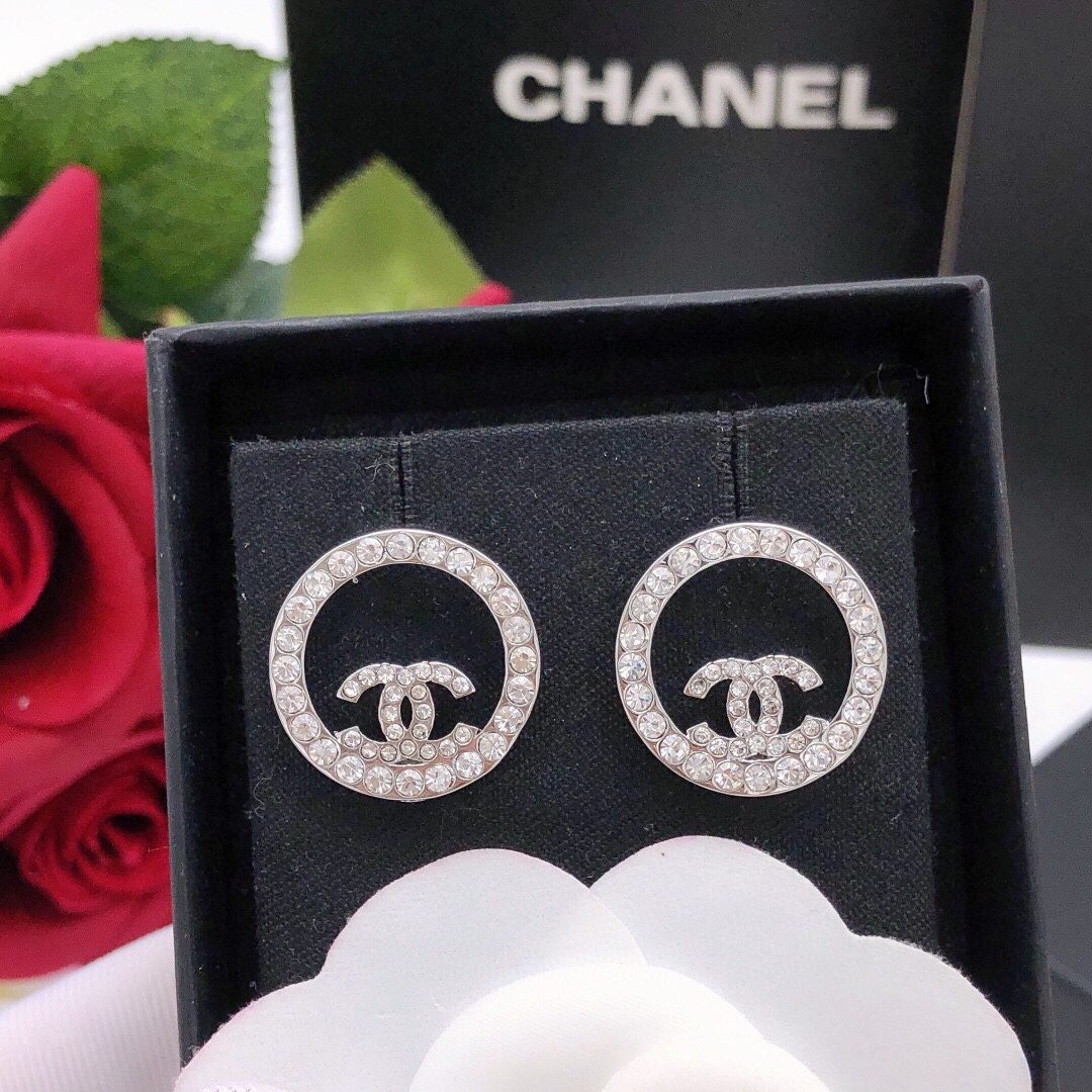 Chanel Joyas Pendiente Plata Fashion