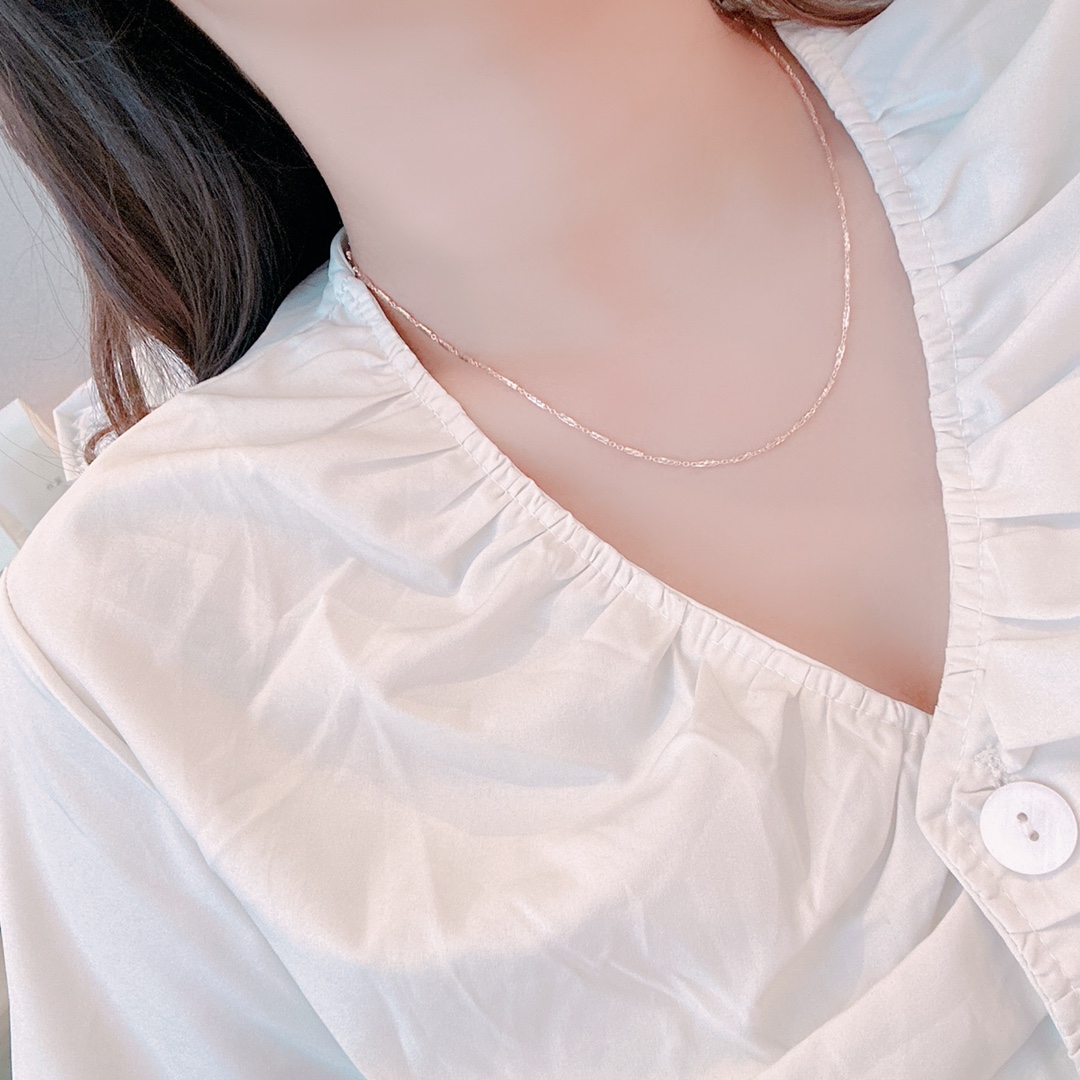 Fine Silver Necklace Ethereal Travel Gold