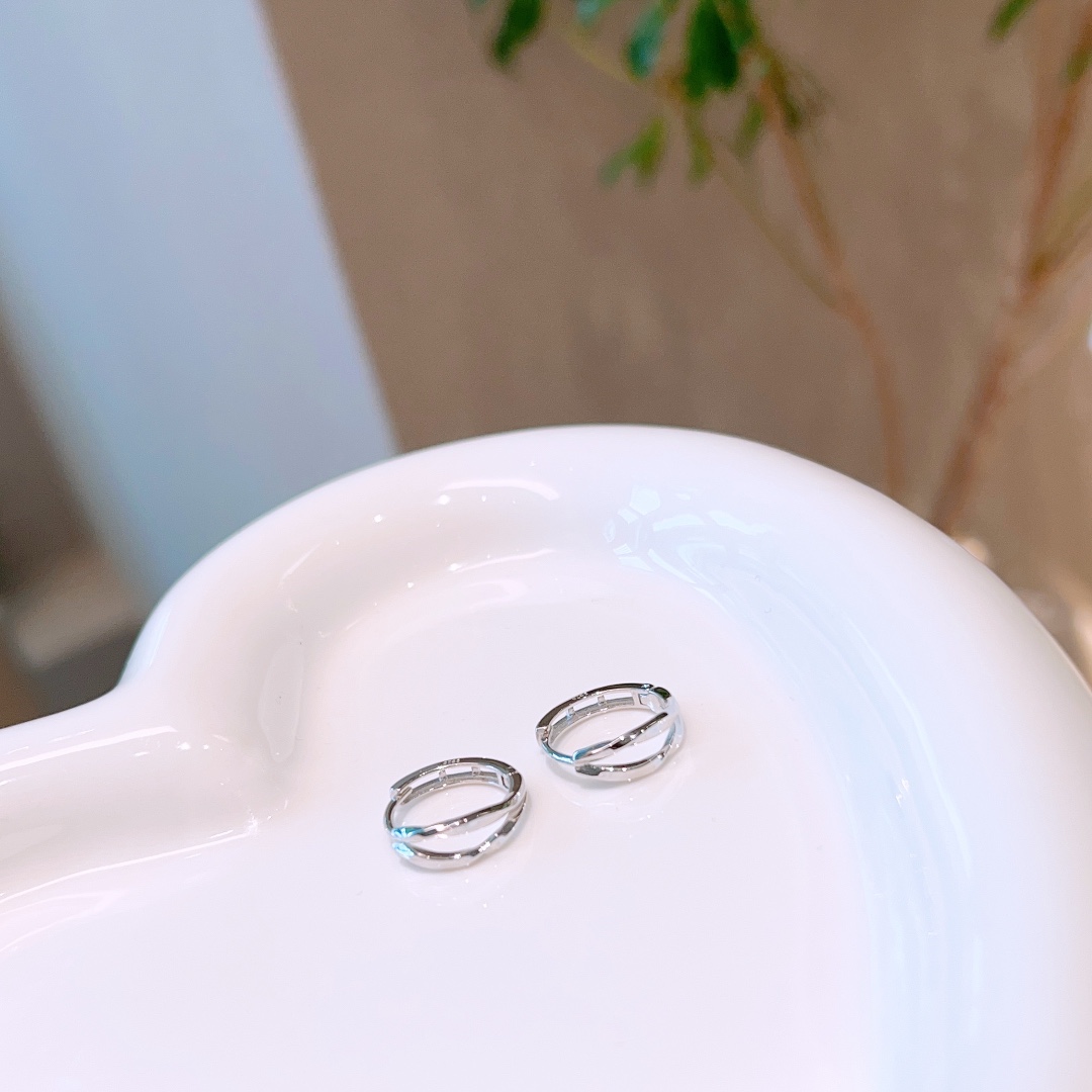 Solid Silver Ear Cuffs Pure Wedding Silver