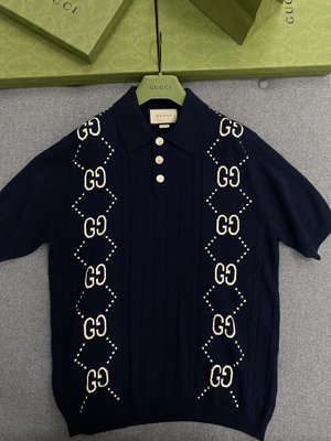 Gucci Clothing T-Shirt Quality AAA+ Replica White Men Combed Cotton Knitted Knitting Short Sleeve