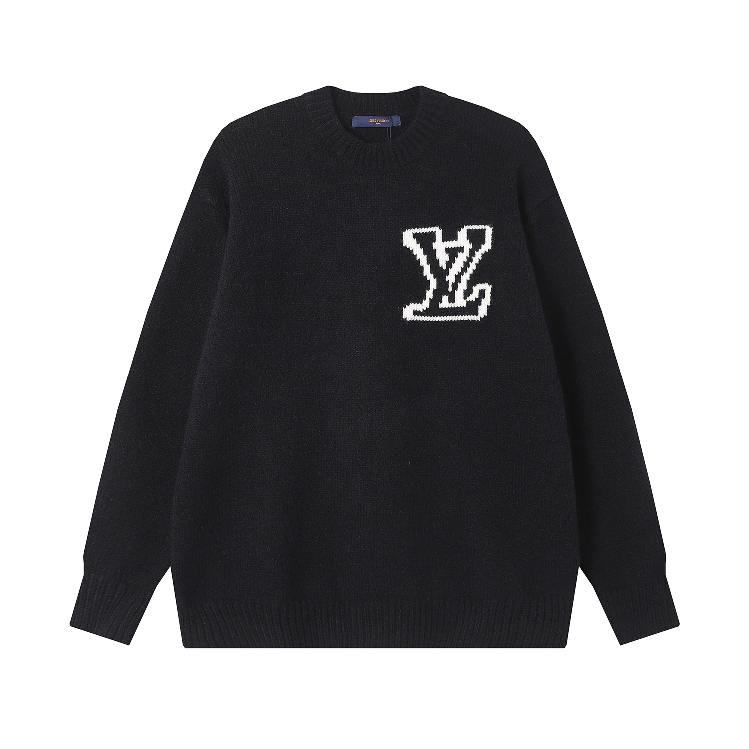 Luxury Louis Vuitton Knit Sweater with High-Quality Wool and Unique Design
