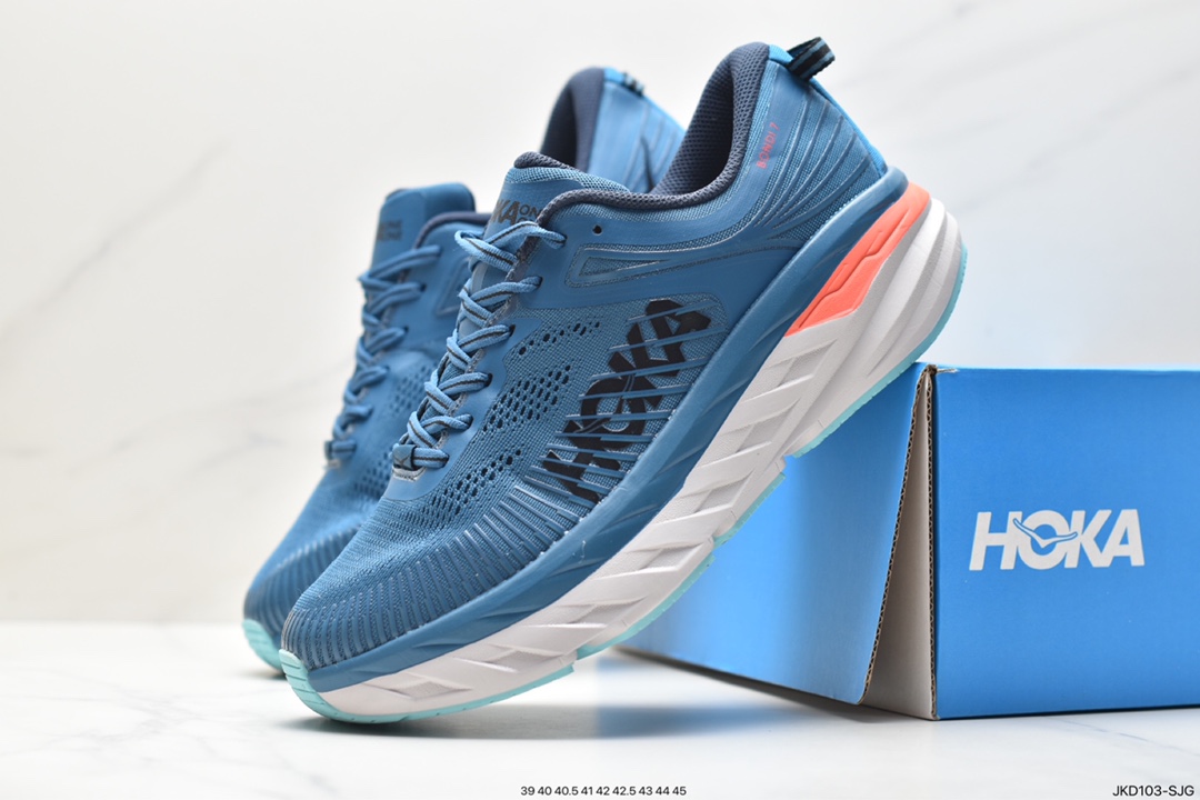 HOKA ONE ONE Bondi 7 Shawn Yue's same functional cushioning running shoes