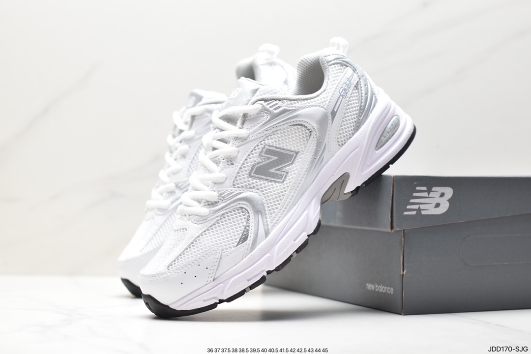 New Balance MR530AB series distressed silver grey