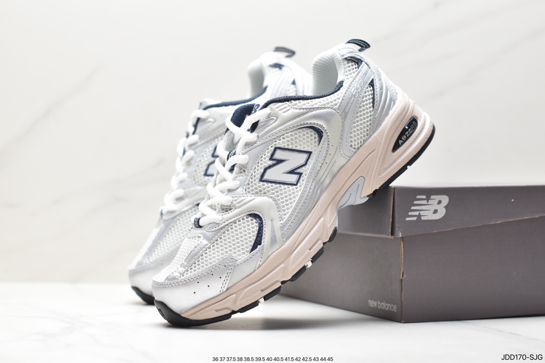 New Balance MR530AB series distressed silver grey