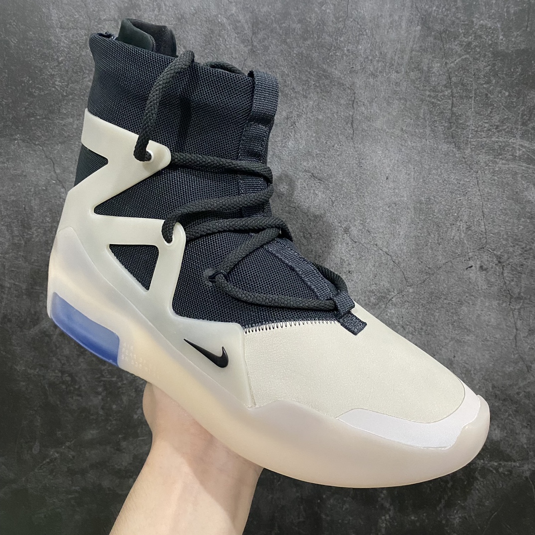 [S2 version] NK Air Fear of God 1 joint high street FOG high top sneakers black and white Oreo black and white gray AR4237-902