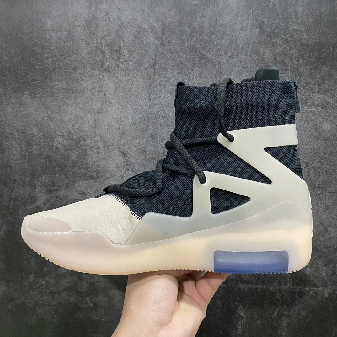 [S2 version] NK Air Fear of God 1 joint high street FOG high top sneakers black and white Oreo black and white gray AR4237-902