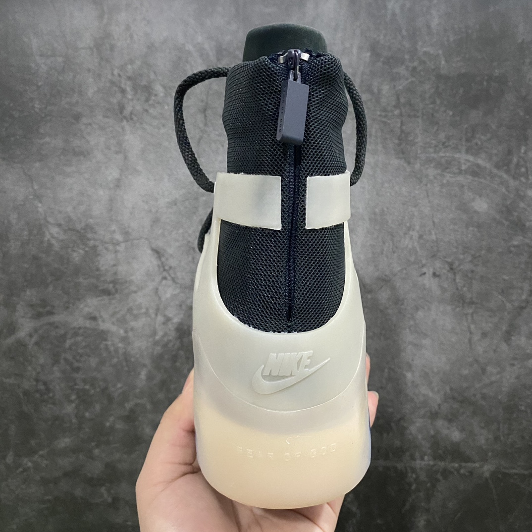 [S2 version] NK Air Fear of God 1 joint high street FOG high top sneakers black and white Oreo black and white gray AR4237-902