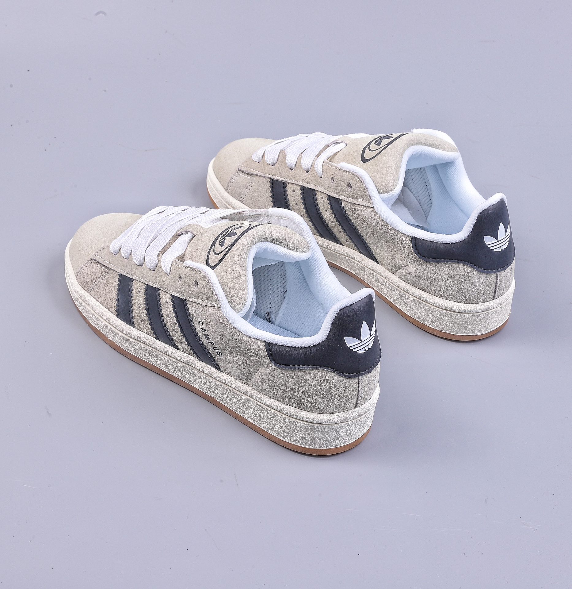 adidas Originals Campus 00s The shoe body is made of suede leather and white regular leather GY0042