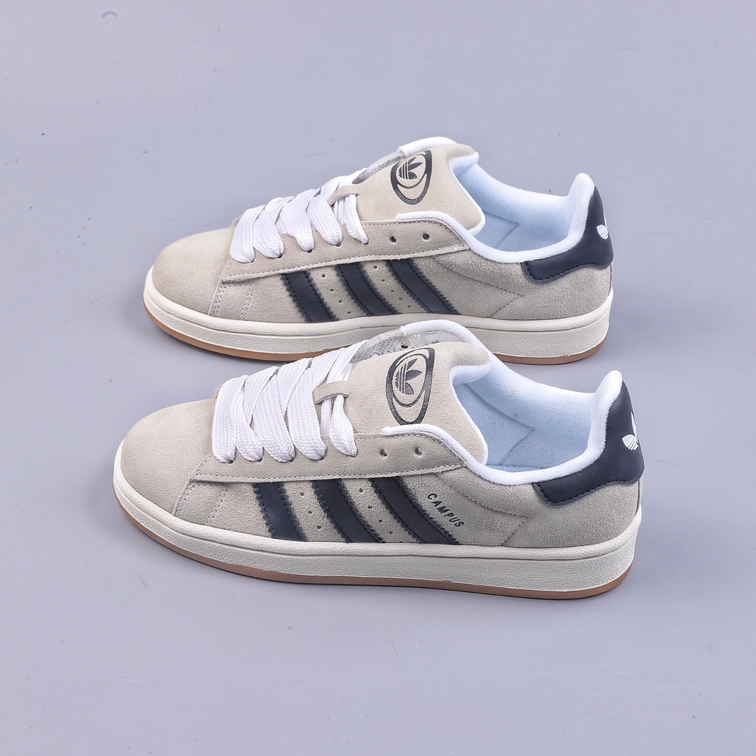 adidas Originals Campus 00s The shoe body is made of suede leather and white regular leather GY0042