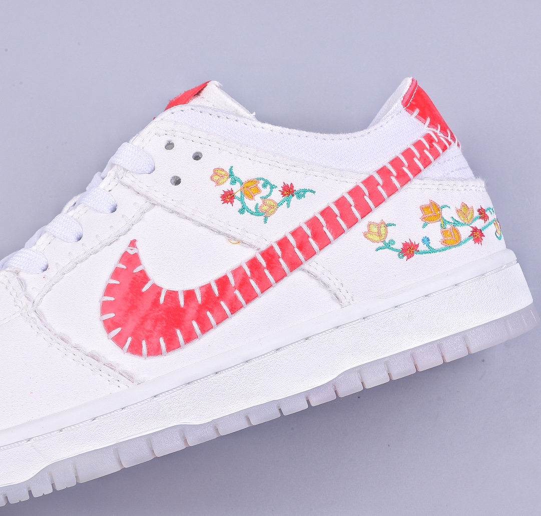 C NK DUNK N7 theme floral embroidery Nike SB Dunk Low Decon ”N7” original first layer material FD6951-700