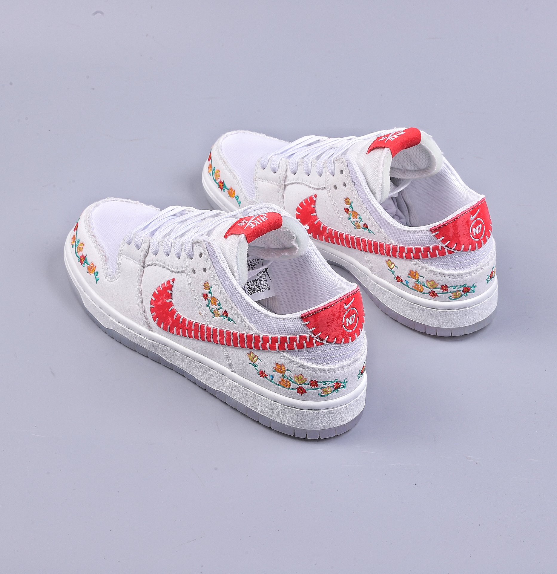 C NK DUNK N7 theme floral embroidery Nike SB Dunk Low Decon ”N7” original first layer material FD6951-700