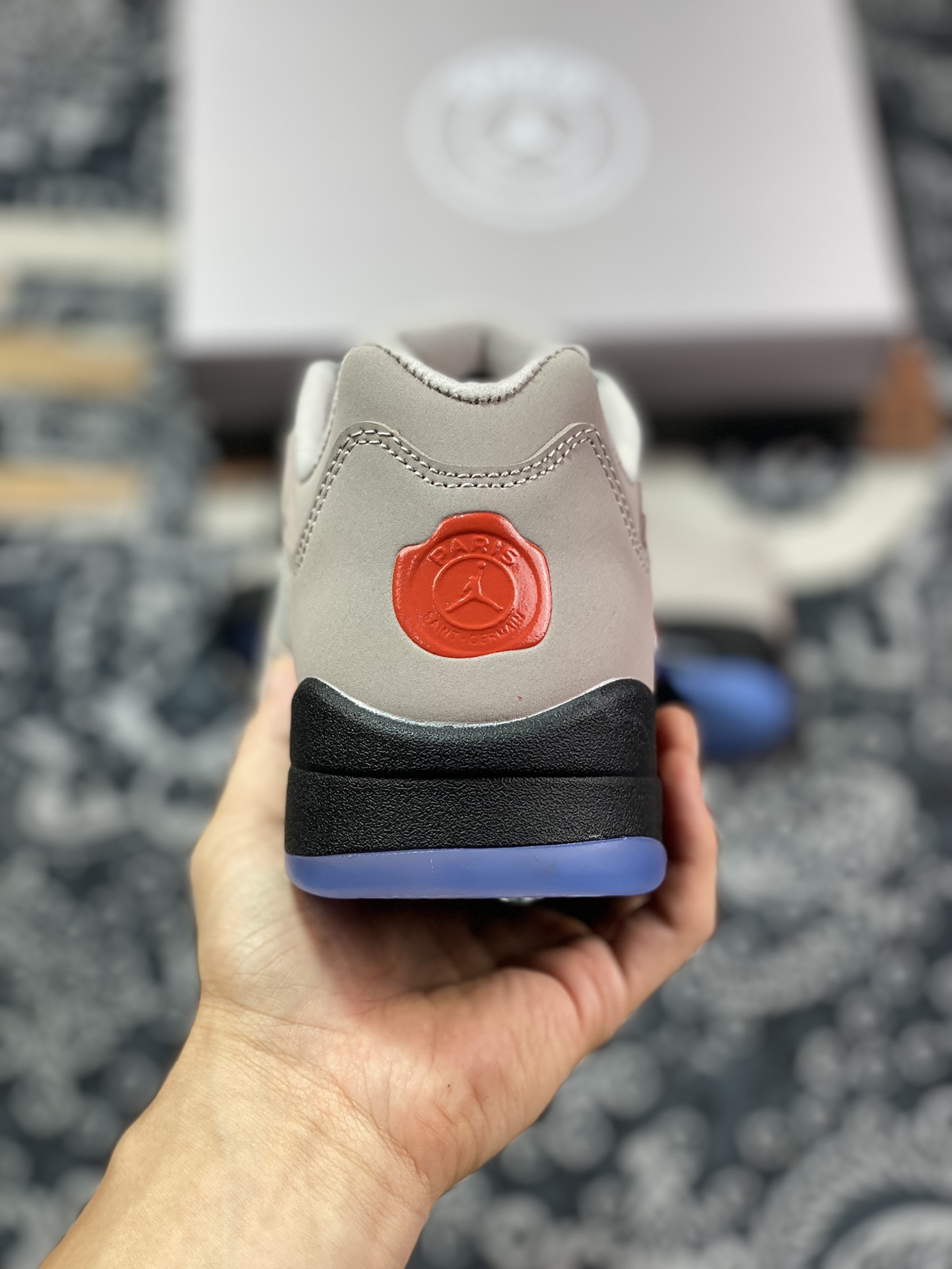 280 PSG x Nike Air Jordan Retro 5 Low”PSG 2022“乔丹AJ5代低帮篮球鞋“水泥灰巴黎联盟”DX6325-204