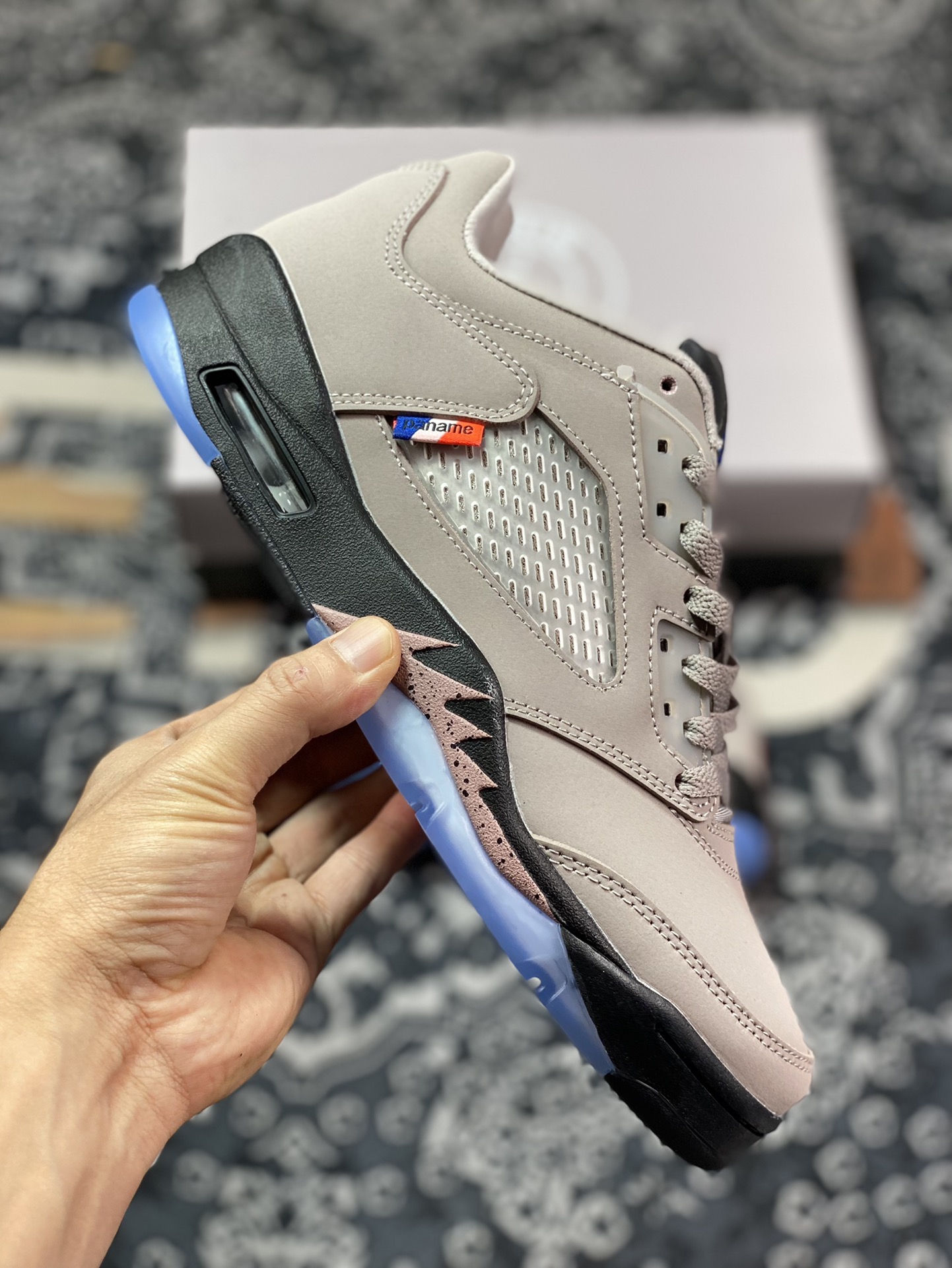 280 PSG x Nike Air Jordan Retro 5 Low”PSG 2022“乔丹AJ5代低帮篮球鞋“水泥灰巴黎联盟”DX6325-204