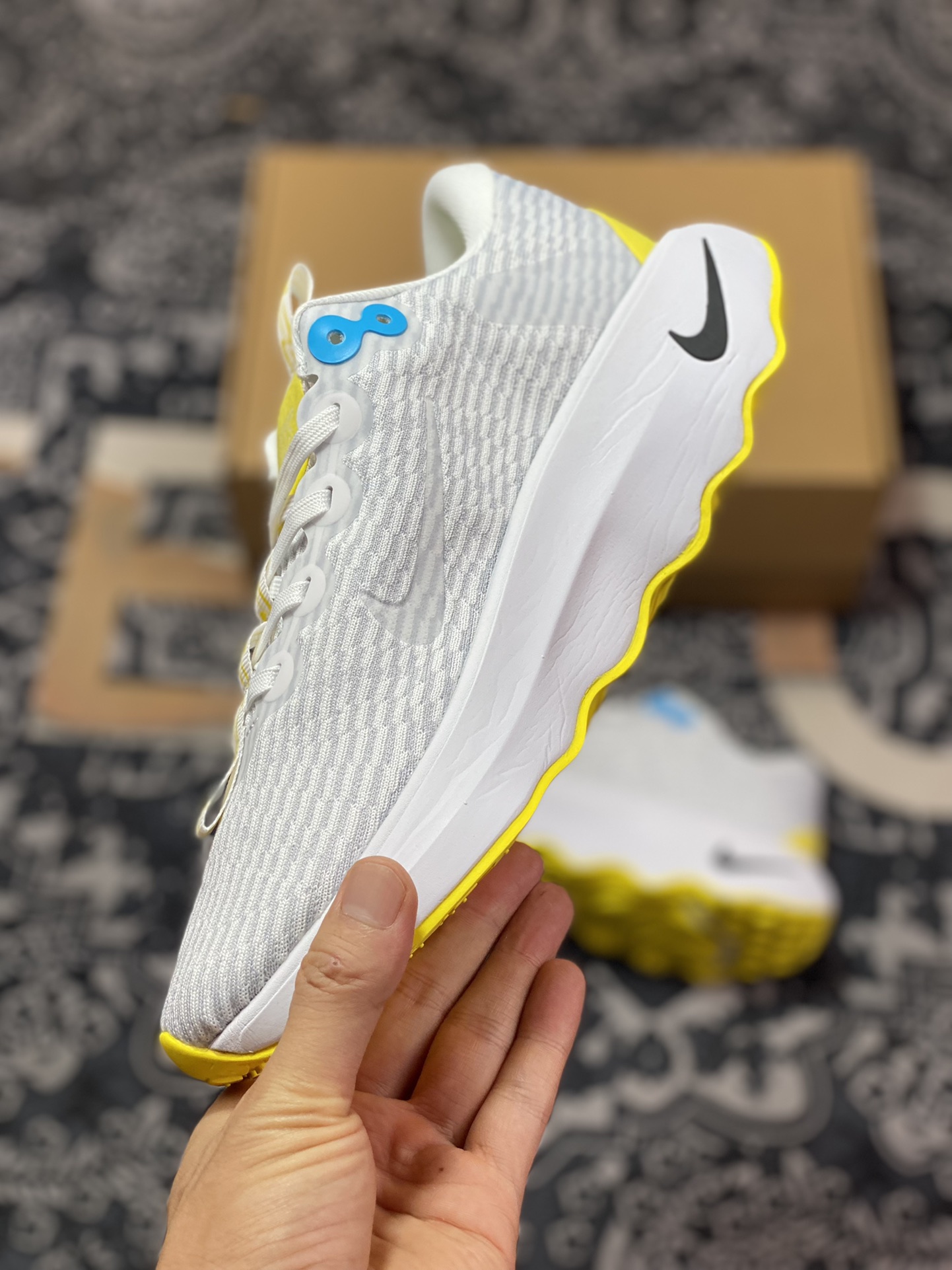 NK Motiva series running shoes white and yellow Cushlon30 foam wear-resistant and shock-absorbing running shoes DV1238-100