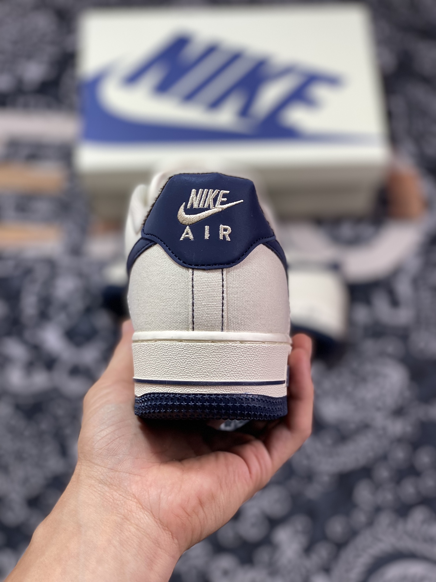 Air Force 1 '07 Low Canvas Beige Navy TQ1456-299