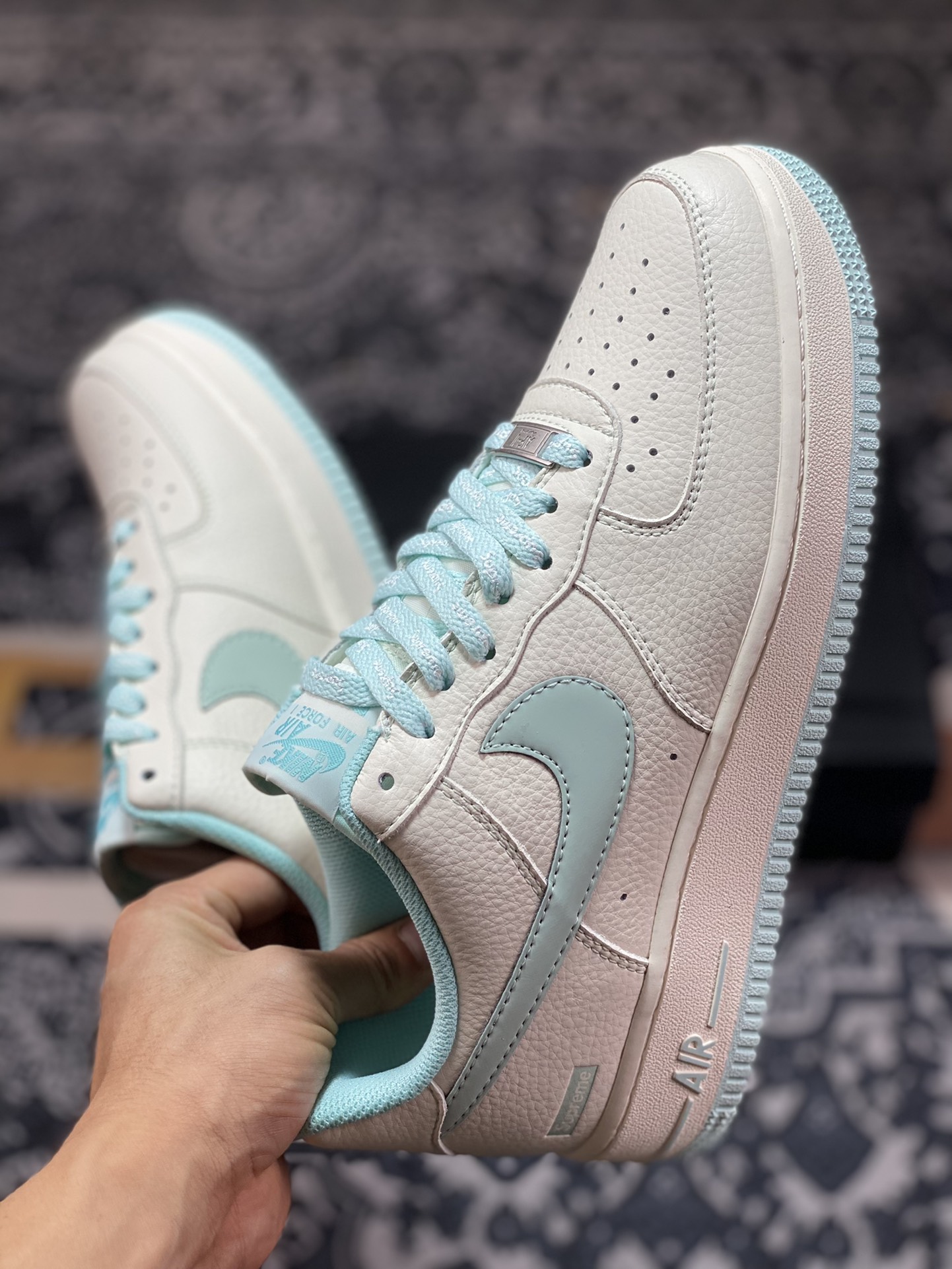 SUP x Air Force 1 '07 Low Joint Ice Blue SU0220-006