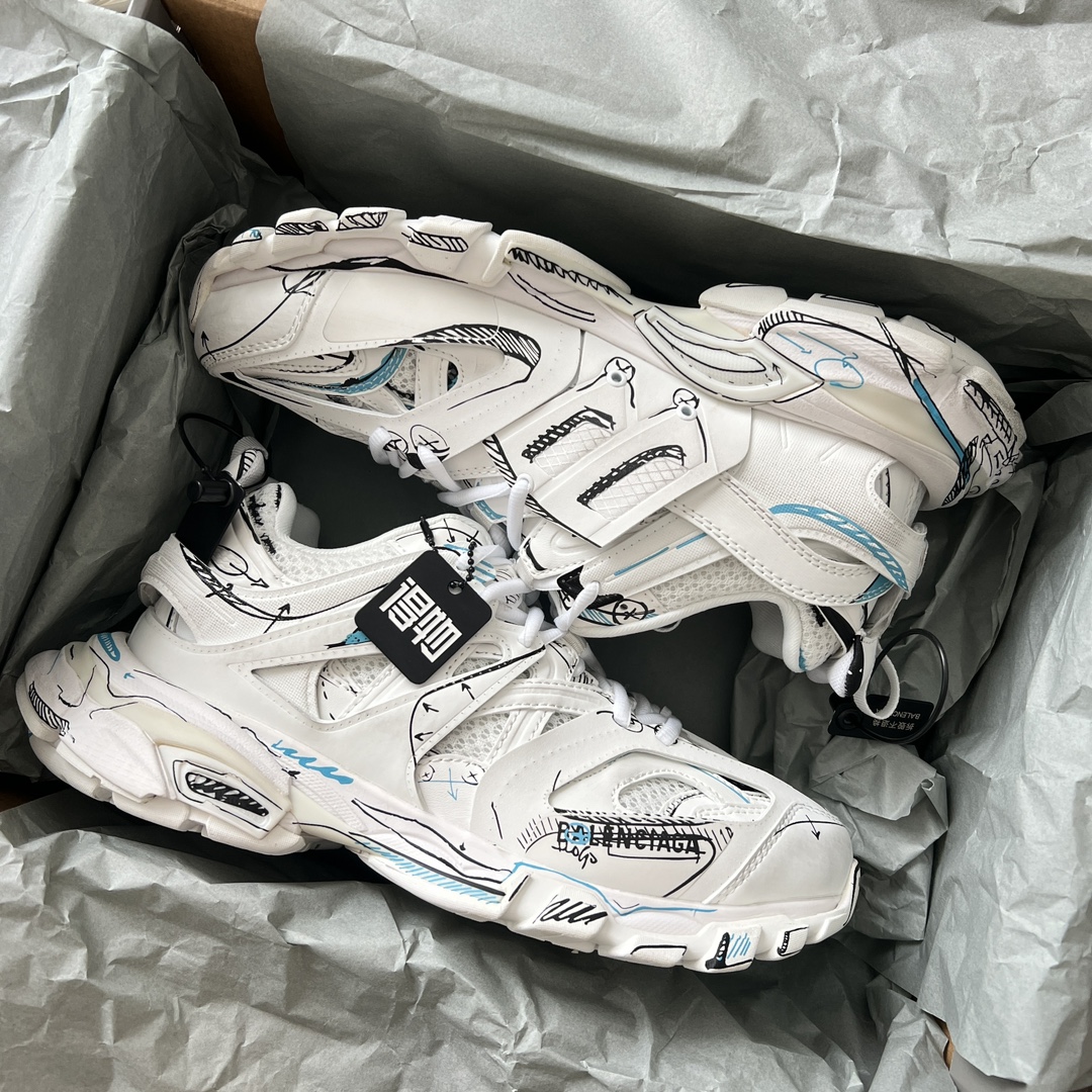 Hermès 巴黎世家3 0 三代涂鸦户外概念鞋 Balenciaga Sneaker Tess s