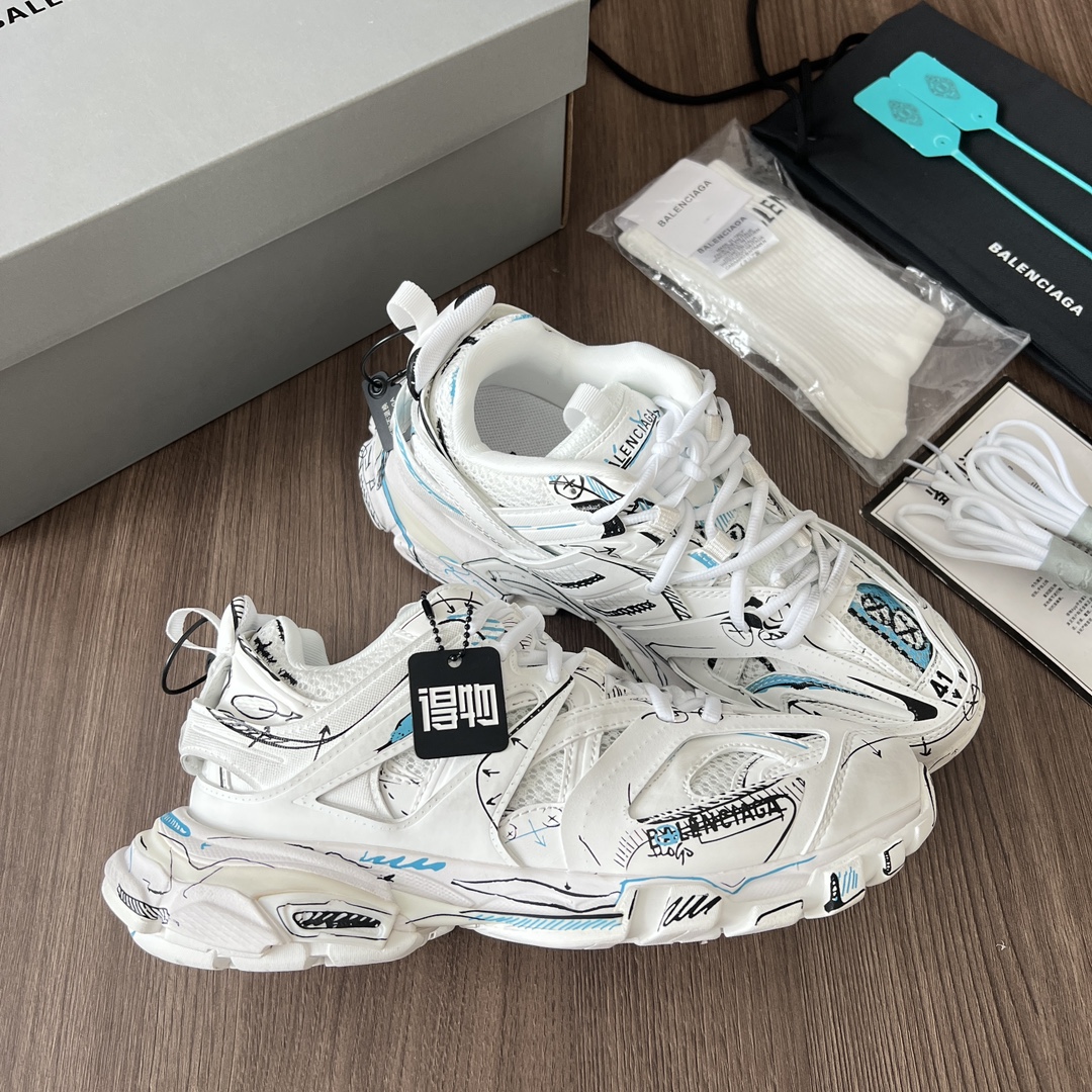 Hermès 巴黎世家3 0 三代涂鸦户外概念鞋 Balenciaga Sneaker Tess s
