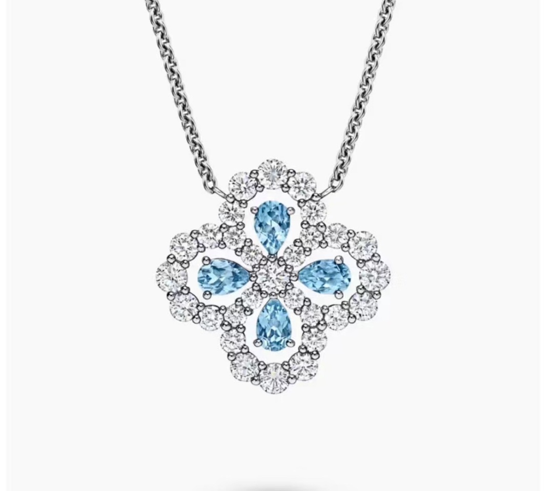 项链
S0190 👑高级珠宝💎定制 hw海温斯顿 经典 四叶草 微镶 项链🍀系列 今年大热门款📩💗花型正