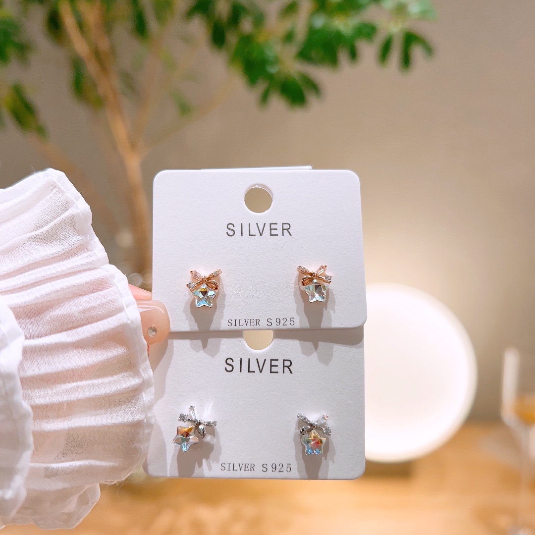 Nickelfreies Silber Ohrringe Mode Arbeitsplatz Silber