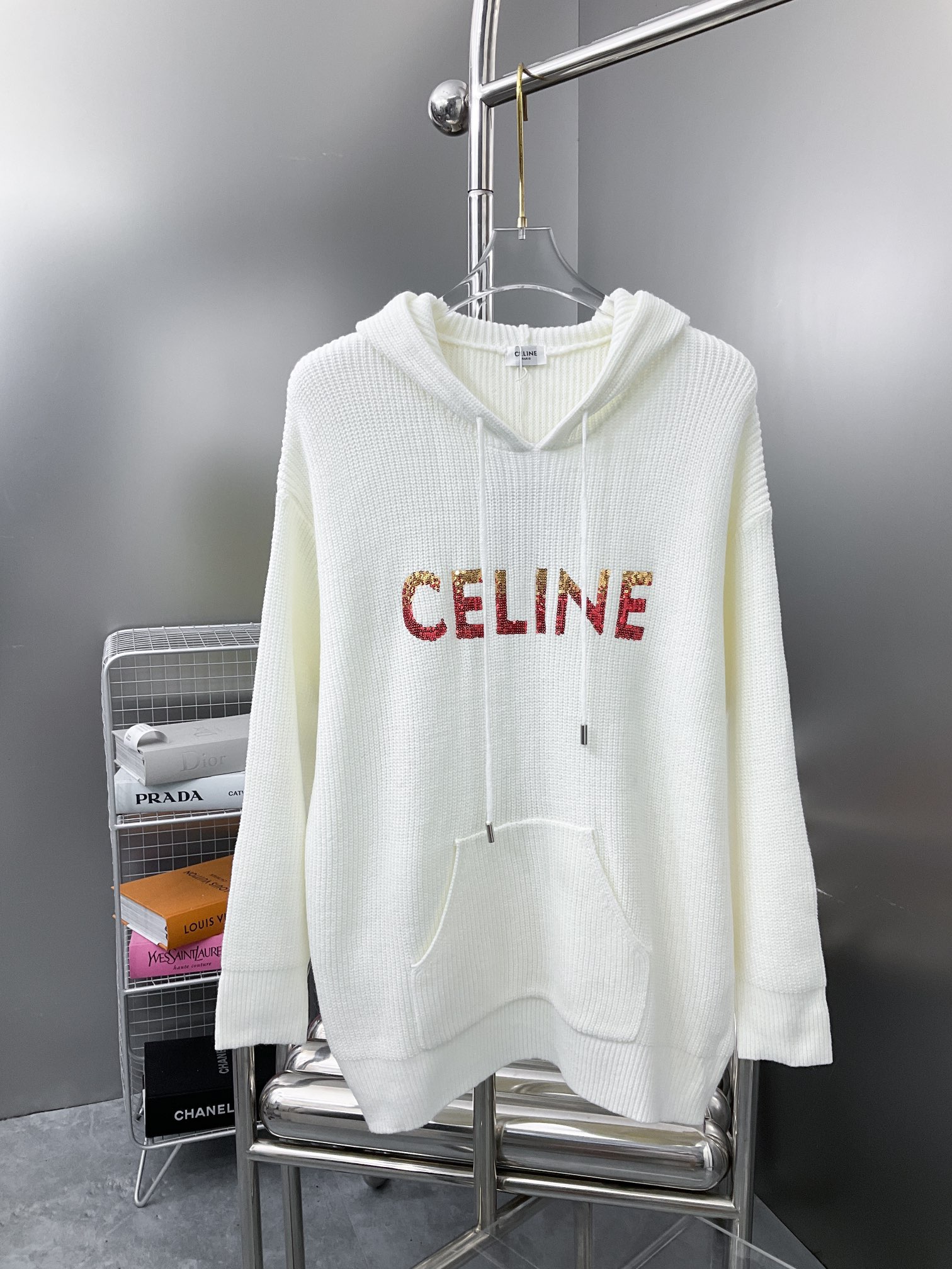 Celine 7 Star
 Clothing Sweatshirts Knitting Fall Collection Hooded Top