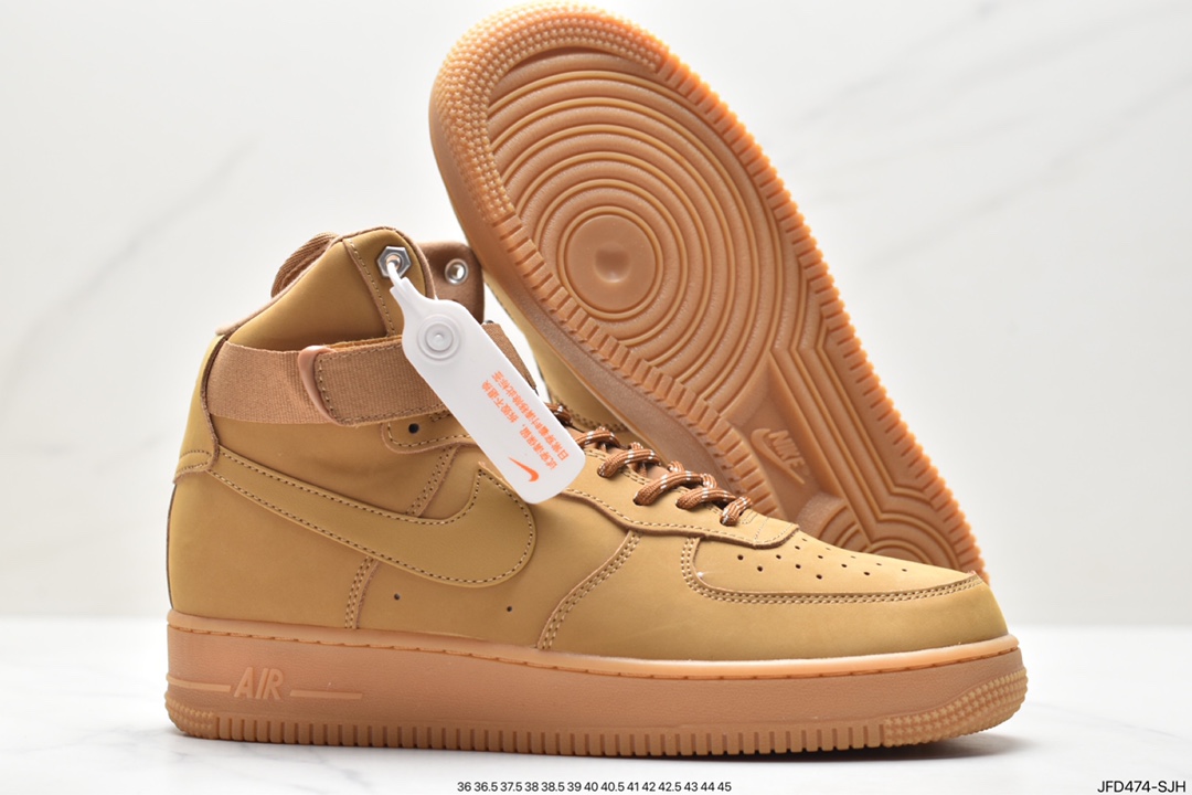 Air Force 1 High FLAX Wheat New version of wheat high top Air Force CJ9178-200