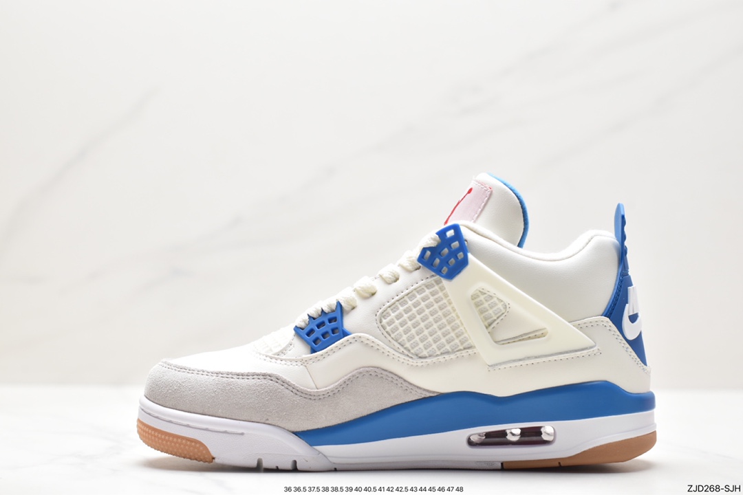 240 耐克Nike Wmns Air Jordan 4 Retro GS”Linen”迈克尔·乔丹AJ4代中帮复古休闲运动文化篮球鞋“白卡其”DR5415-104