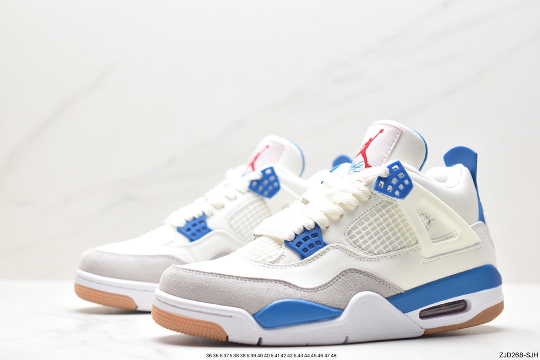 240 耐克Nike Wmns Air Jordan 4 Retro GS”Linen”迈克尔·乔丹AJ4代中帮复古休闲运动文化篮球鞋“白卡其”DR5415-104