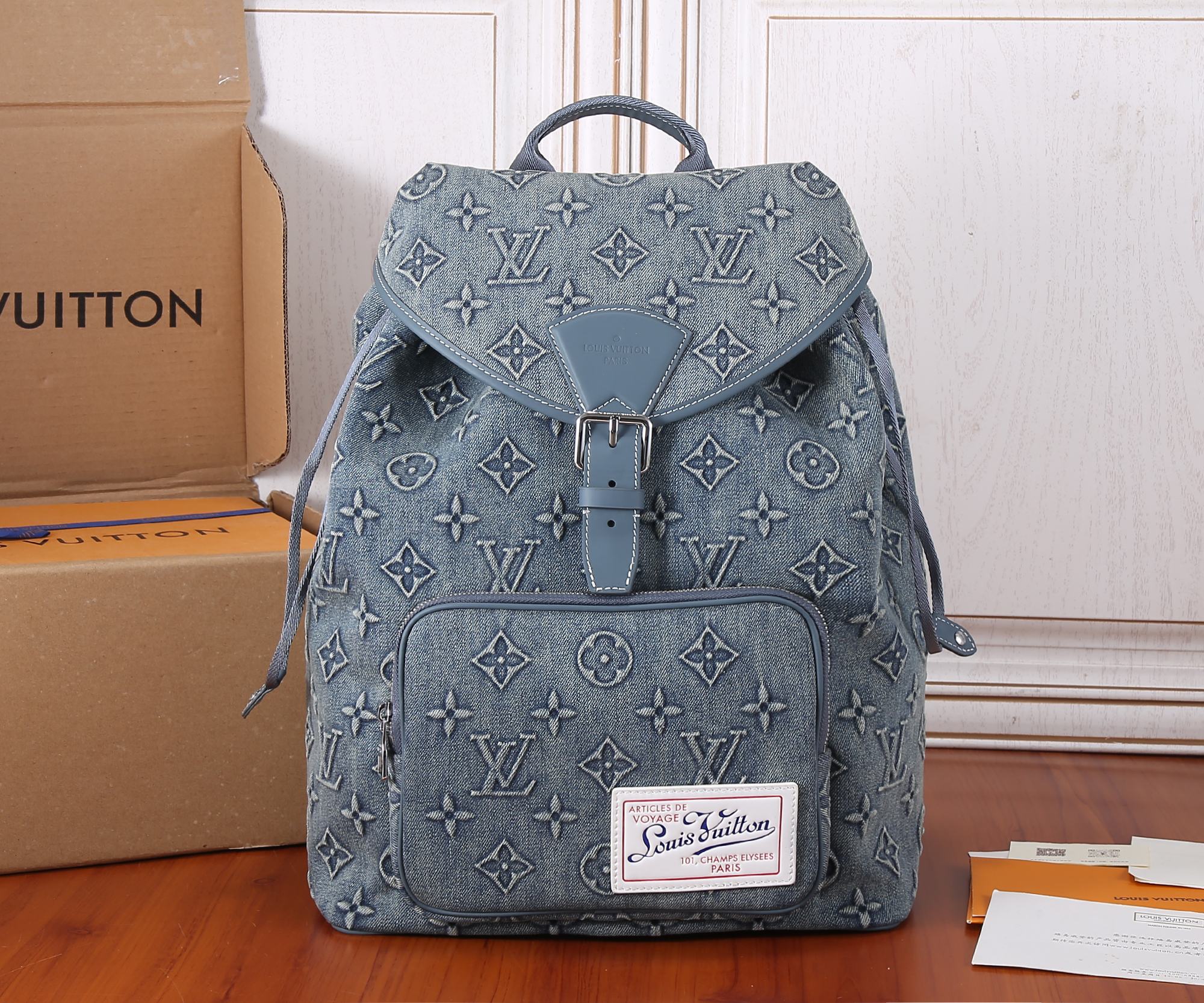 【Chip dinámico 163C01】Pedido original superior, desarrollo genuino✨‼ ️La mochila Montsouris tiene el patrón Monogram gr…