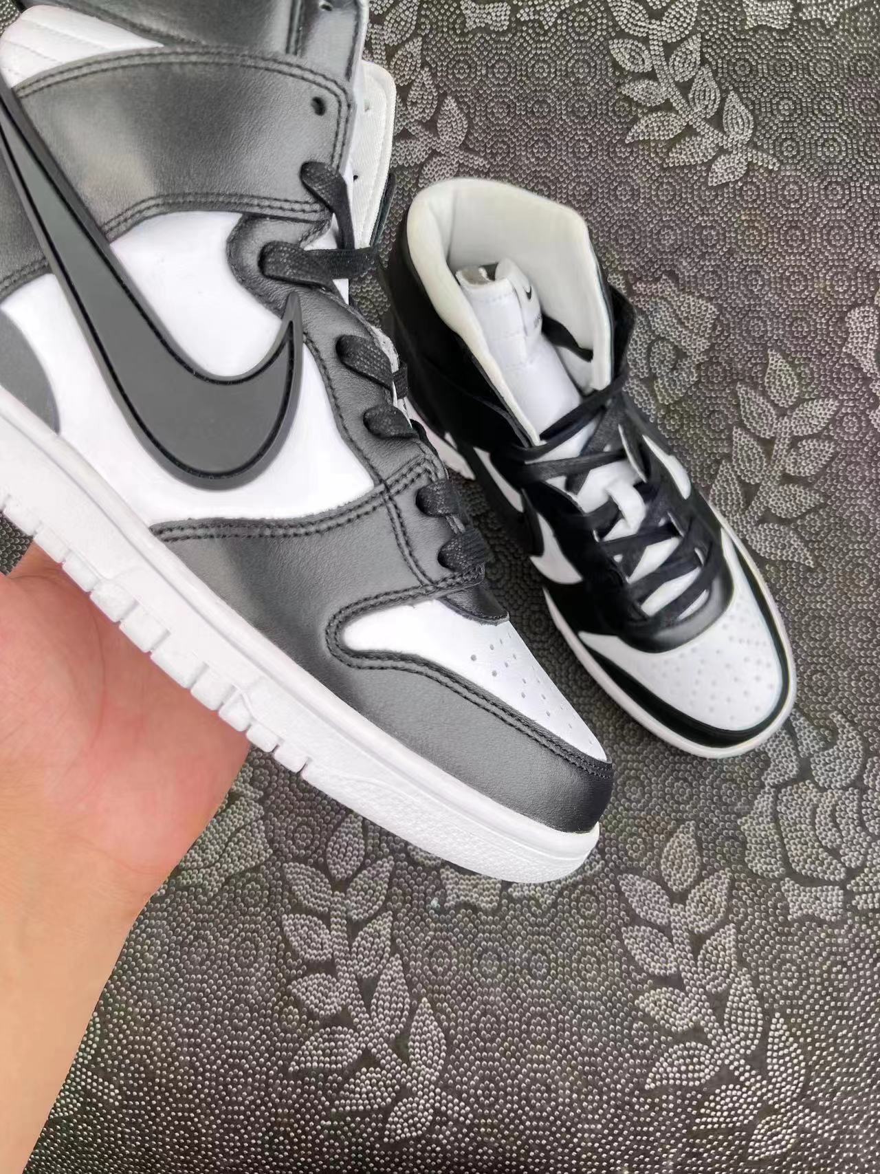 ? AMBUSH x Nike Dunk High Black 防滑耐磨 高帮板鞋 黑白配色?