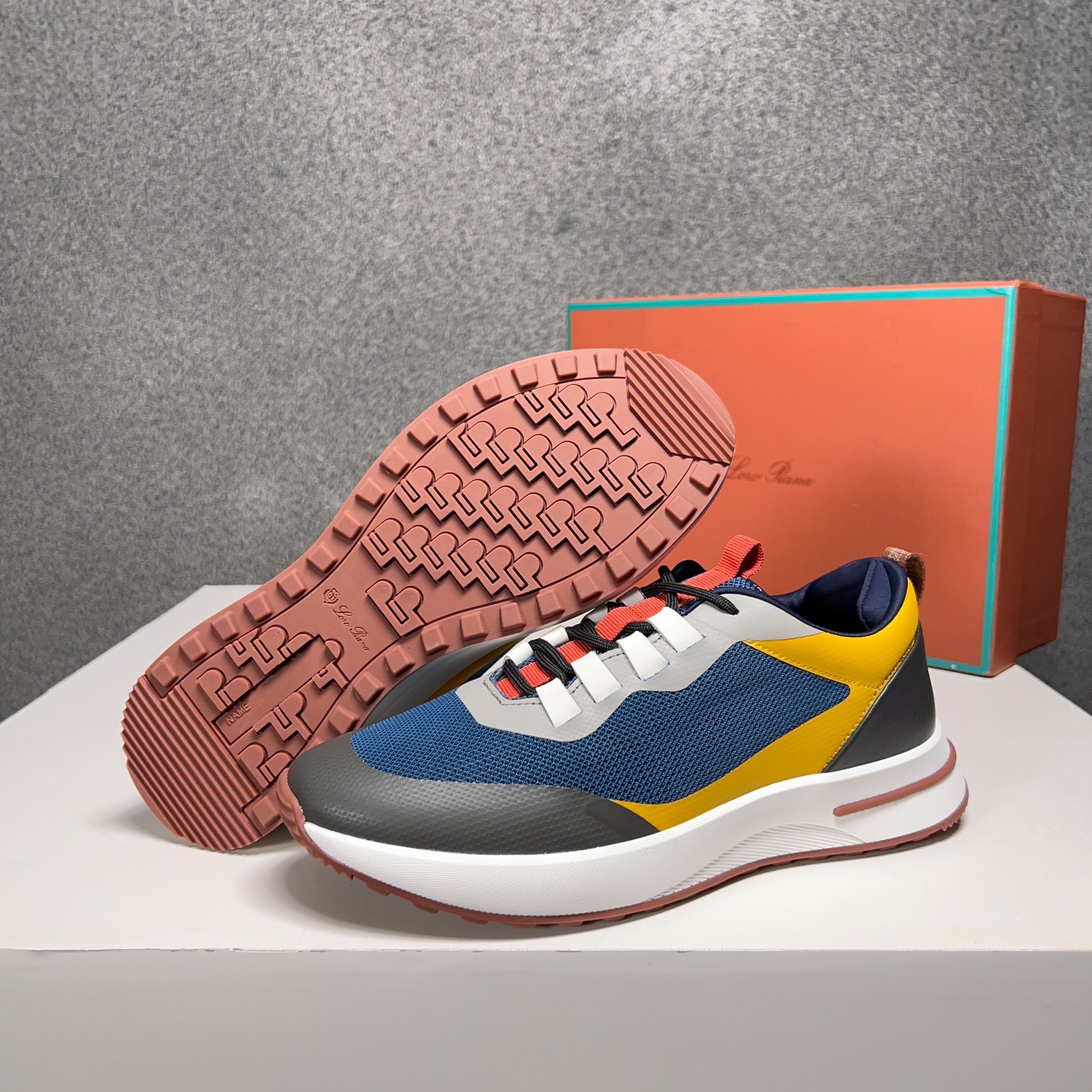 Loro Piana Otoño Caminar Deportes Hombres Zapatos LP Jogging (Dongguan producción OEM suela original