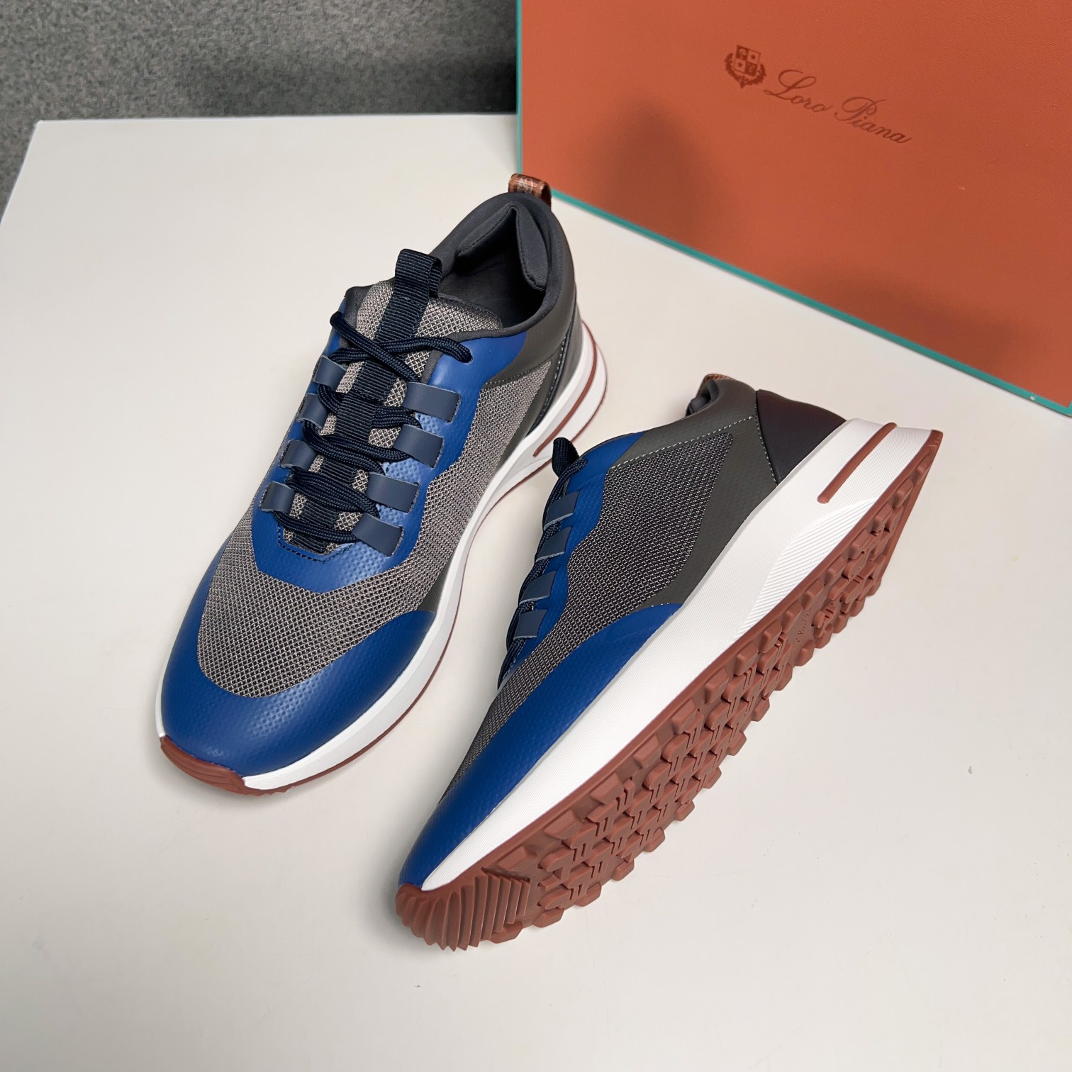 Loro Piana Otoño Caminar Deportes Hombres Zapatos LP Jogging (Dongguan producción OEM suela original