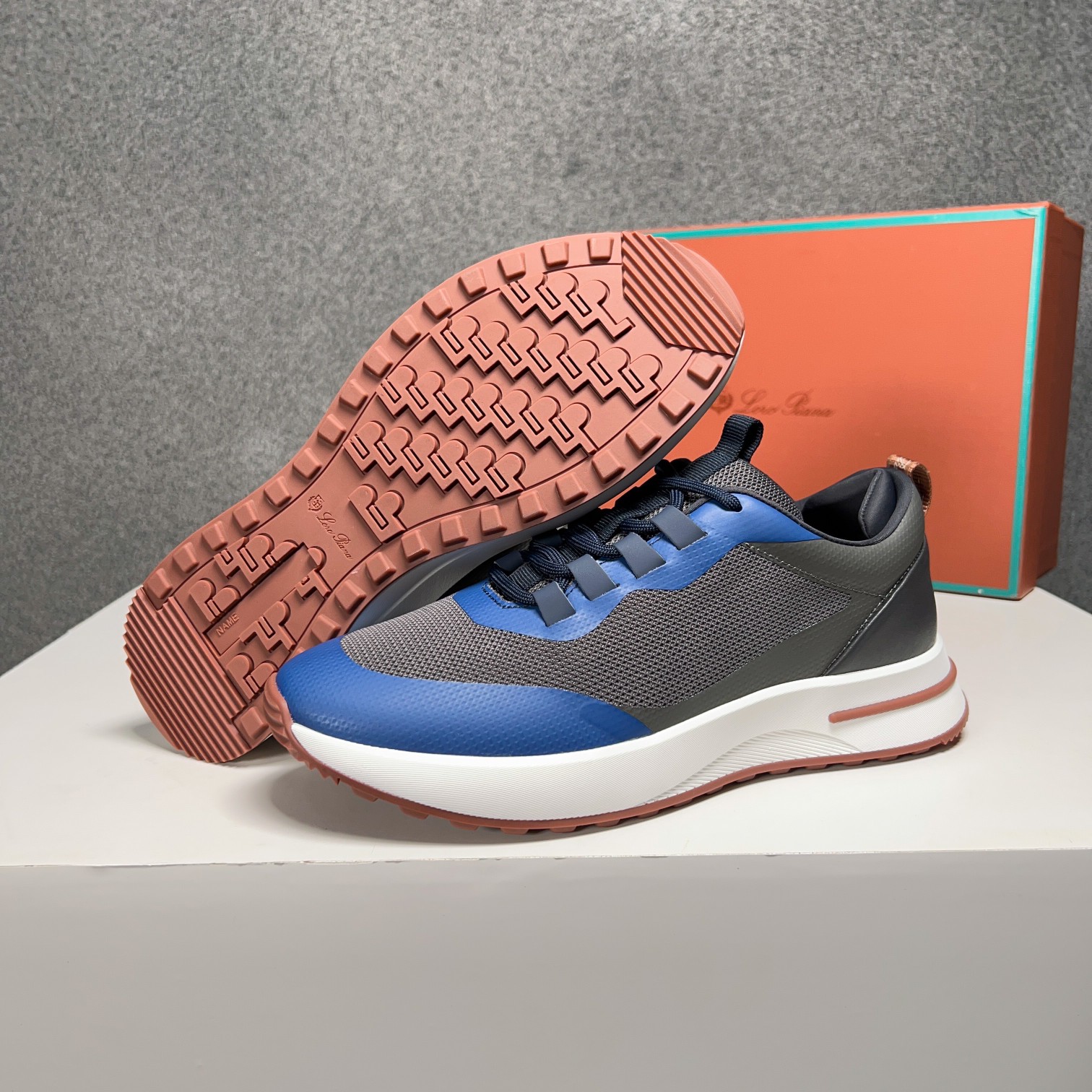 Loro Piana Otoño Caminar Deportes Hombres Zapatos LP Jogging (Dongguan producción OEM suela original