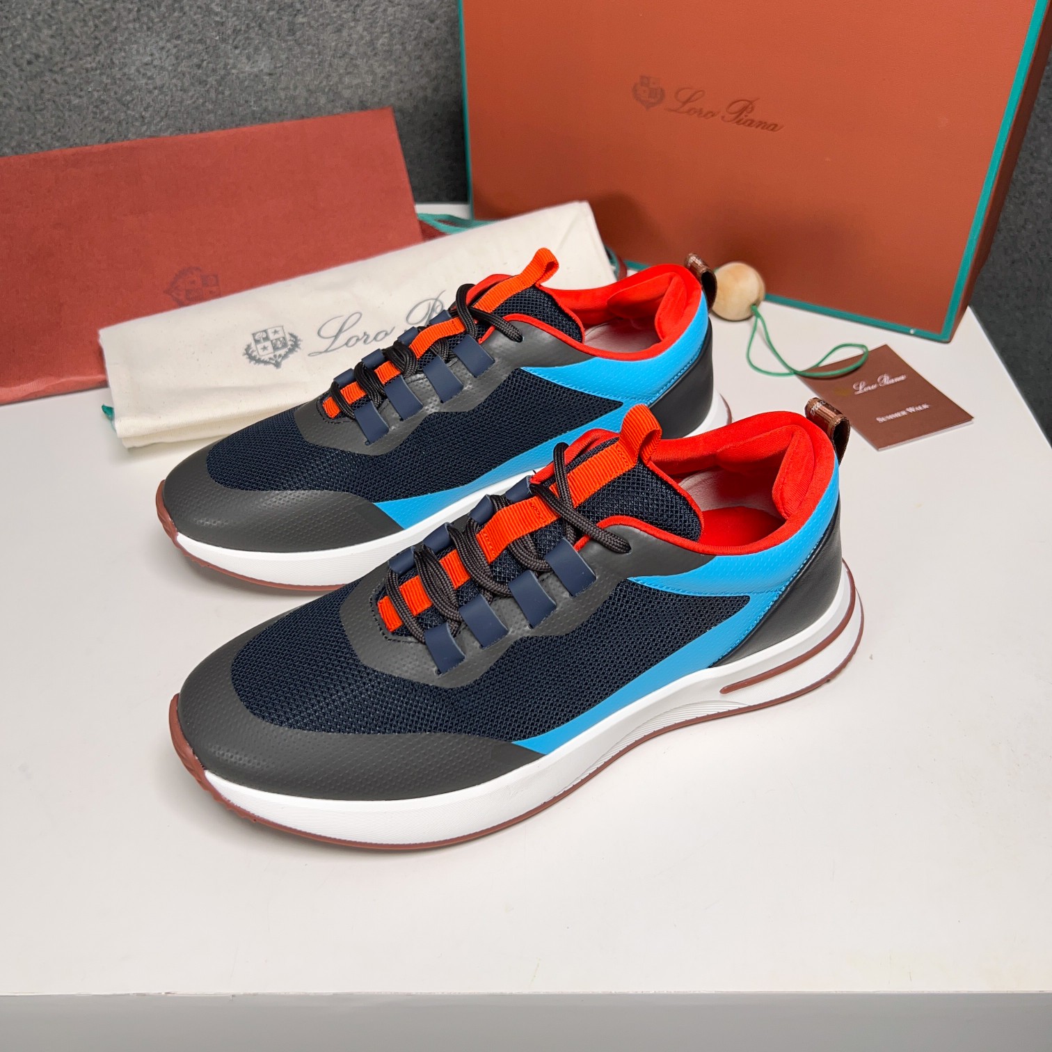 Loro Piana Otoño Caminar Deportes Hombres Zapatos LP Jogging (Dongguan producción OEM suela original