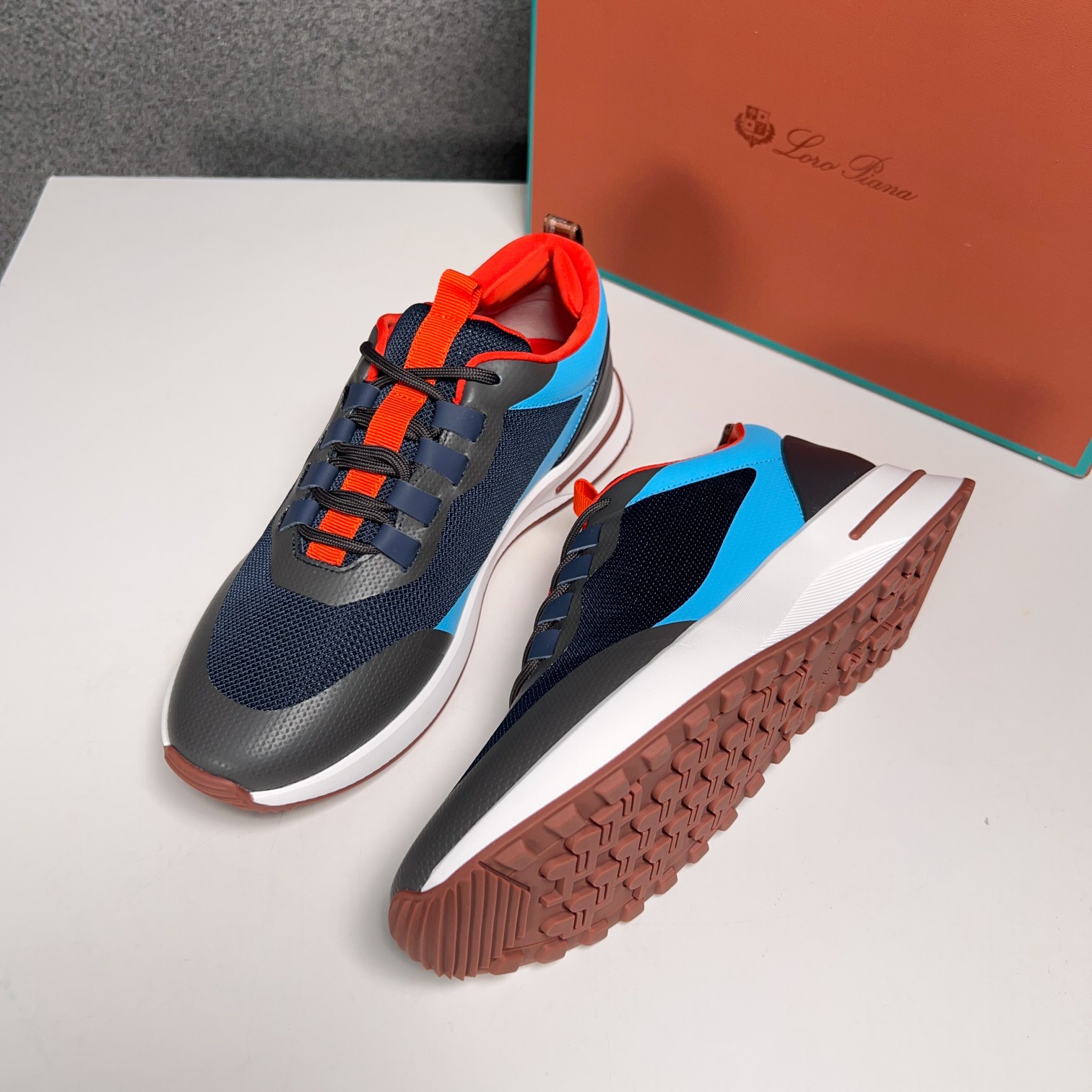Loro Piana Otoño Caminar Deportes Hombres Zapatos LP Jogging (Dongguan producción OEM suela original