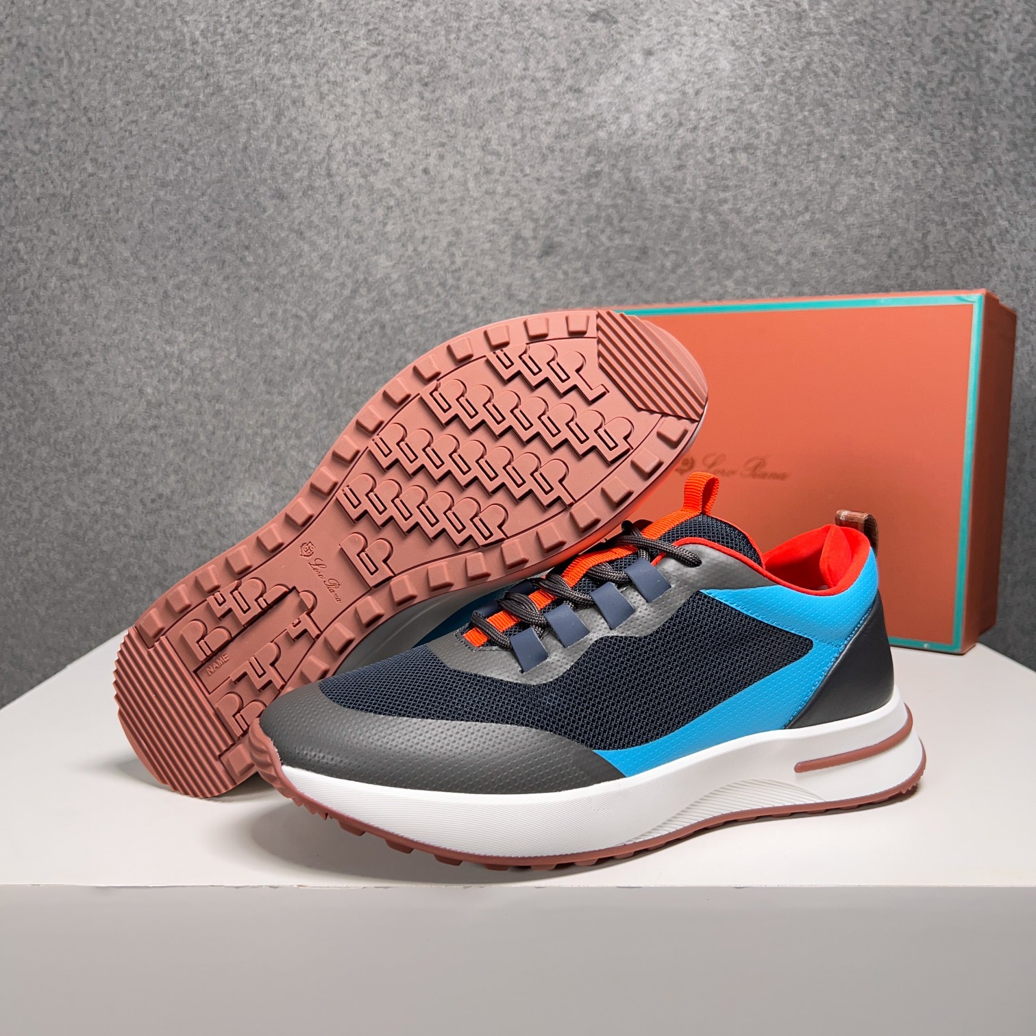 Loro Piana Otoño Caminar Deportes Hombres Zapatos LP Jogging (Dongguan producción OEM suela original
