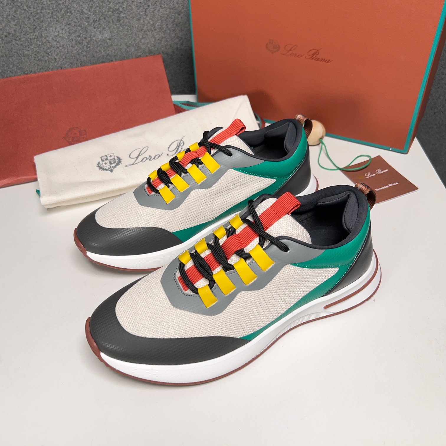 Loro Piana Otoño Caminar Deportes Hombres Zapatos LP Jogging (Dongguan producción OEM suela original