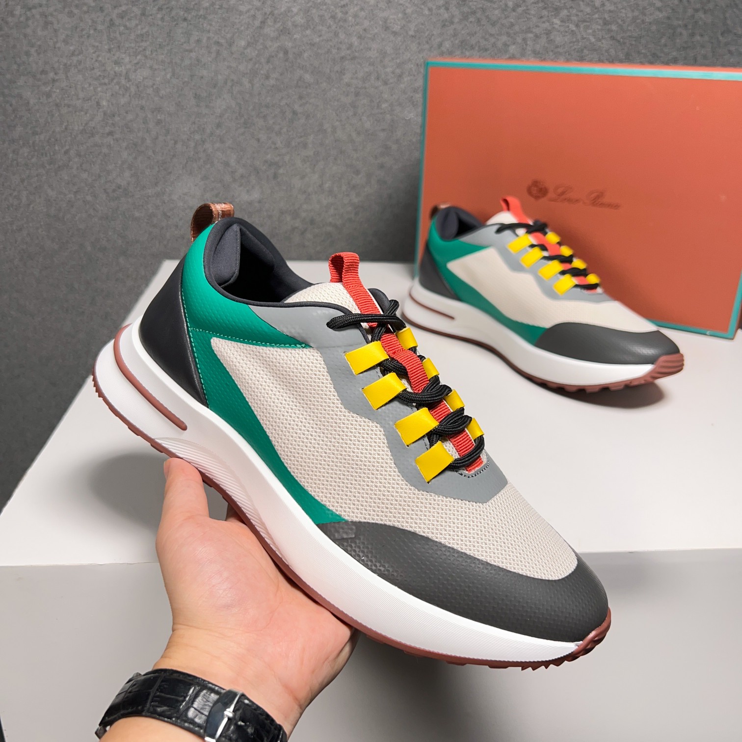 Loro Piana Otoño Caminar Deportes Hombres Zapatos LP Jogging (Dongguan producción OEM suela original