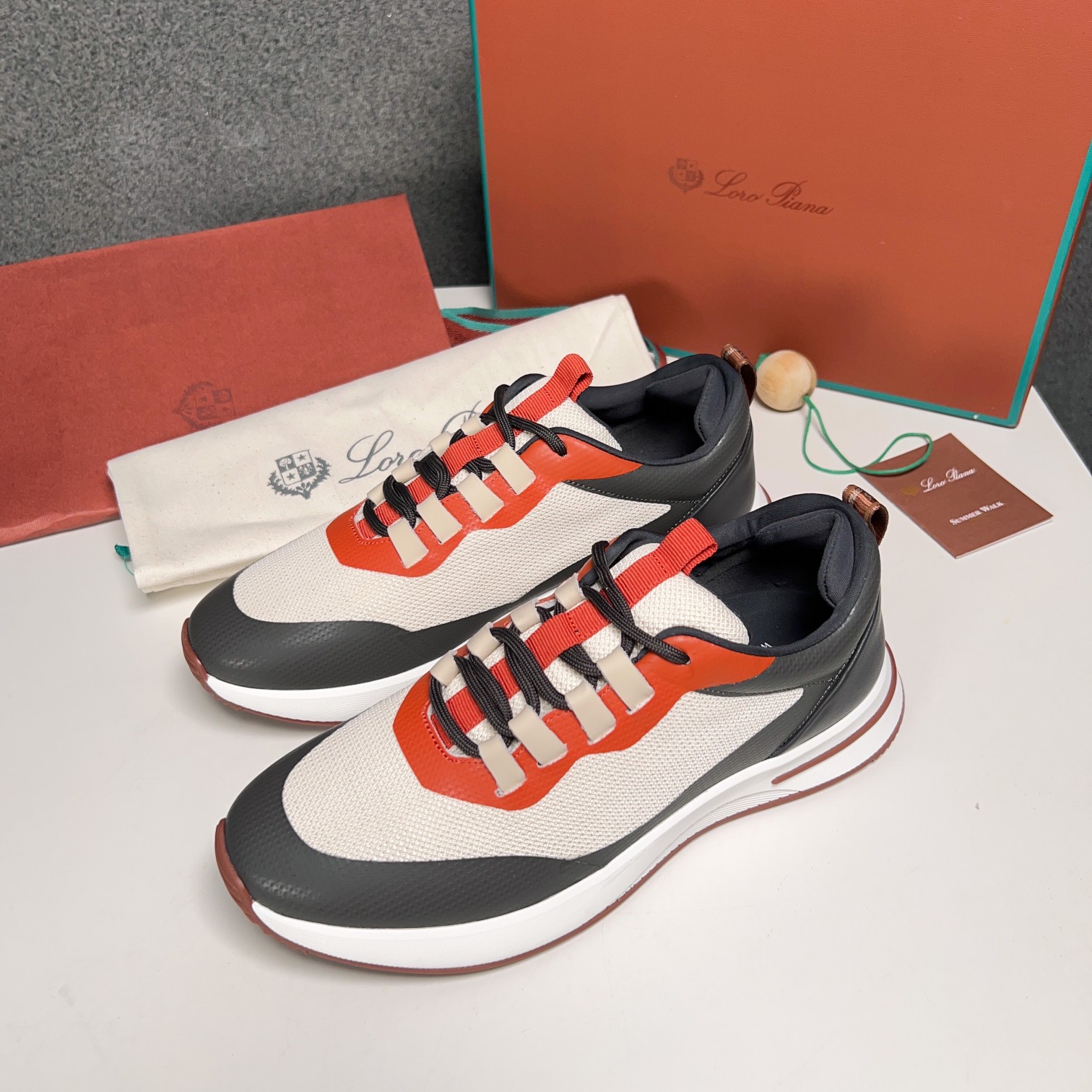 Loro Piana Otoño Caminar Deportes Hombres Zapatos LP Jogging (Dongguan producción OEM suela original