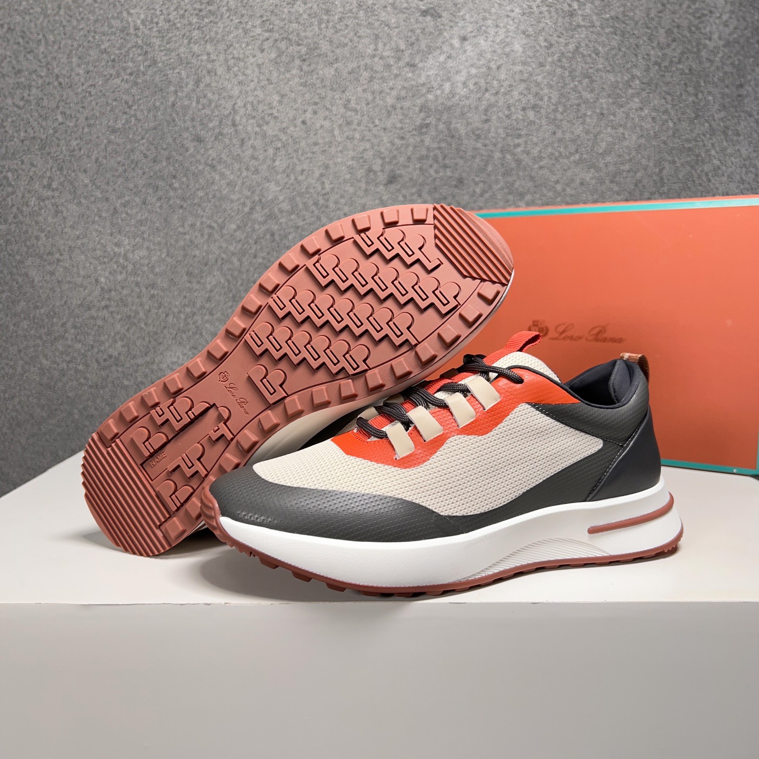Loro Piana Otoño Caminar Deportes Hombres Zapatos LP Jogging (Dongguan producción OEM suela original