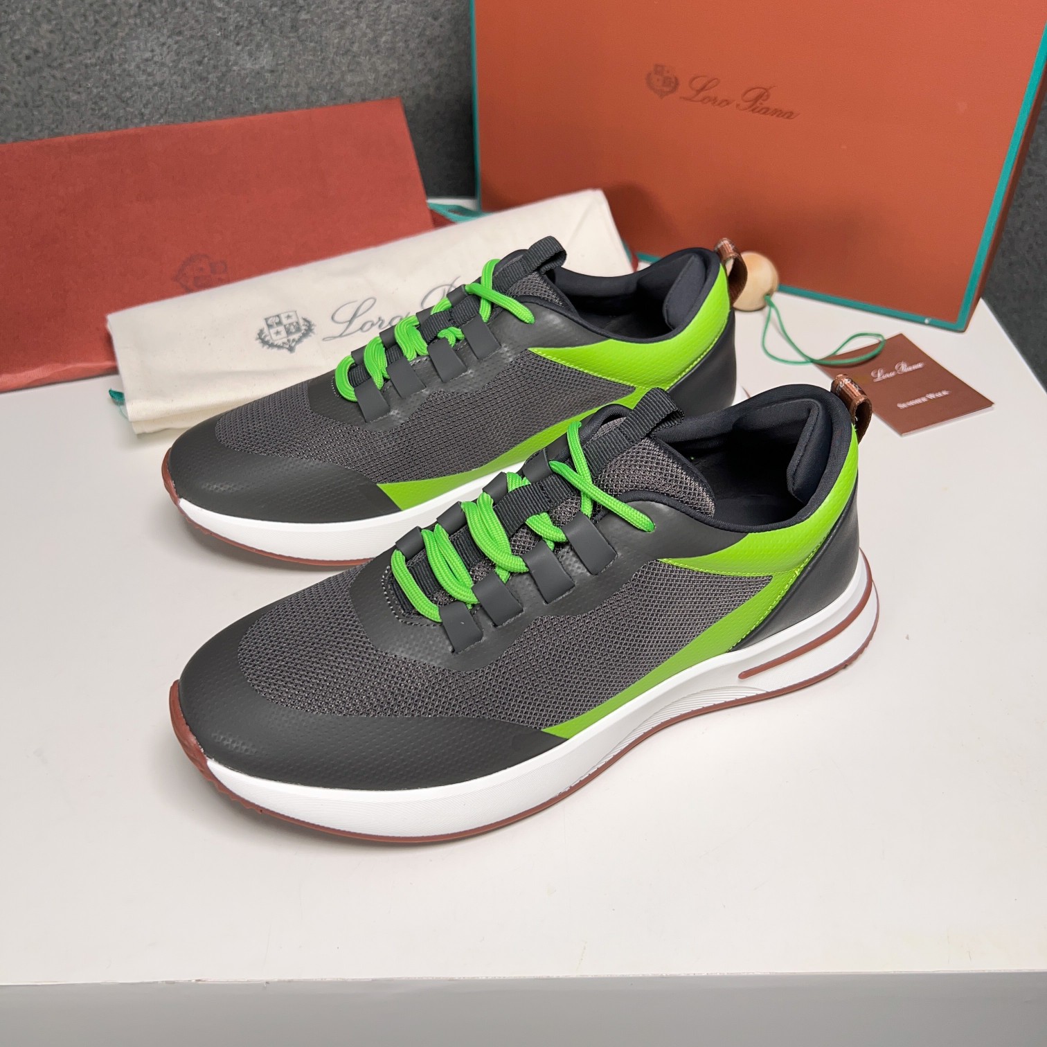 Loro Piana Otoño Caminar Deportes Hombres Zapatos LP Jogging (Dongguan producción OEM suela original