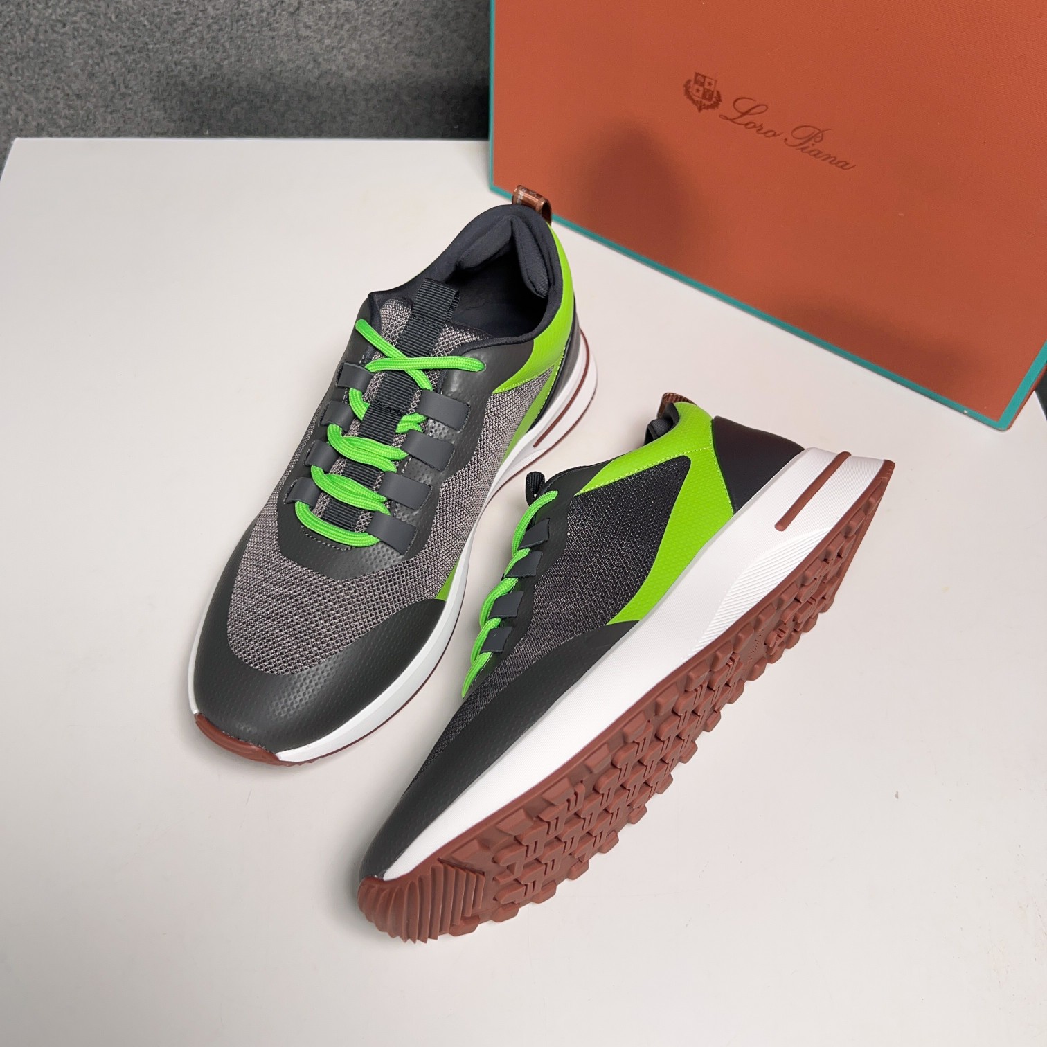 Loro Piana Otoño Caminar Deportes Hombres Zapatos LP Jogging (Dongguan producción OEM suela original