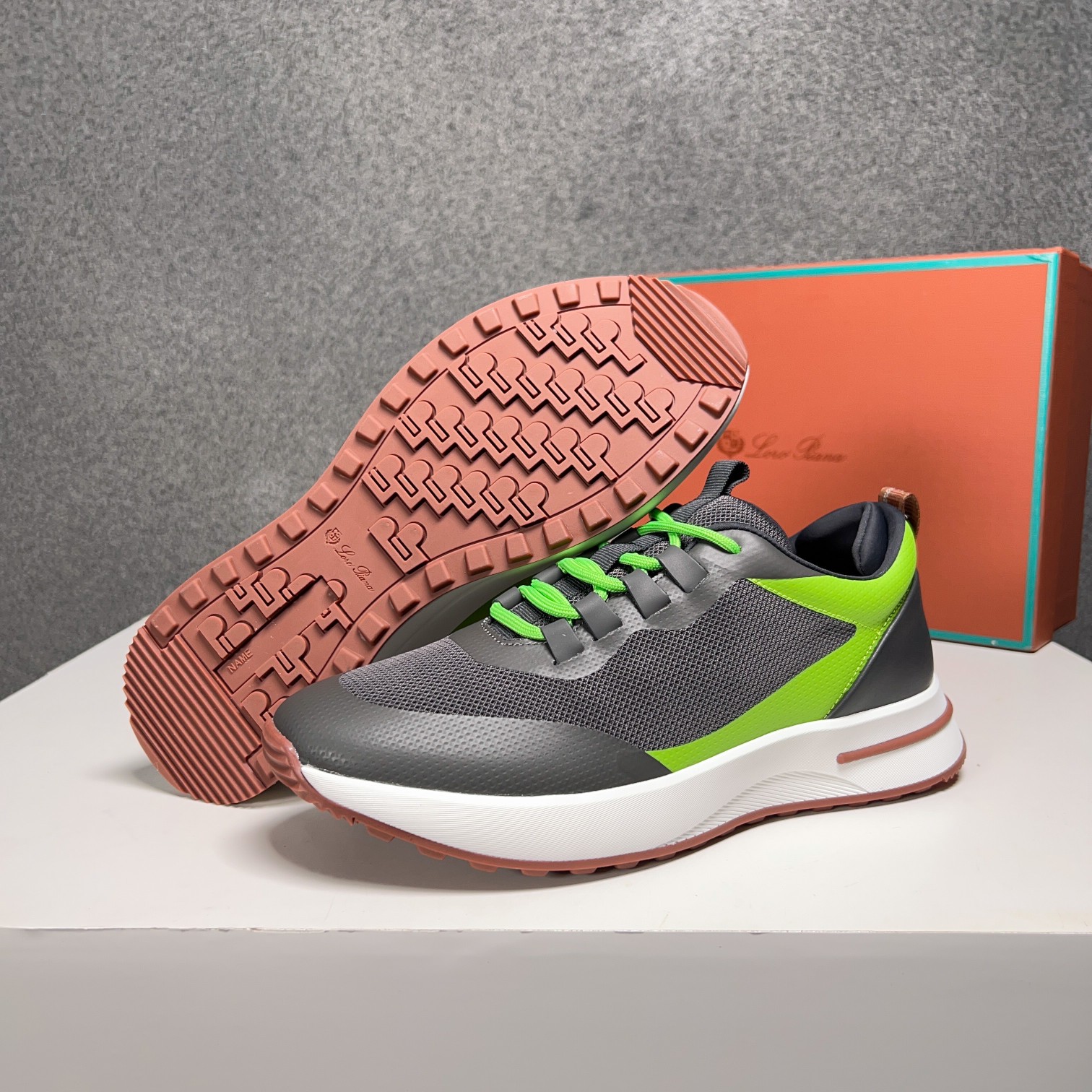 Loro Piana Otoño Caminar Deportes Hombres Zapatos LP Jogging (Dongguan producción OEM suela original