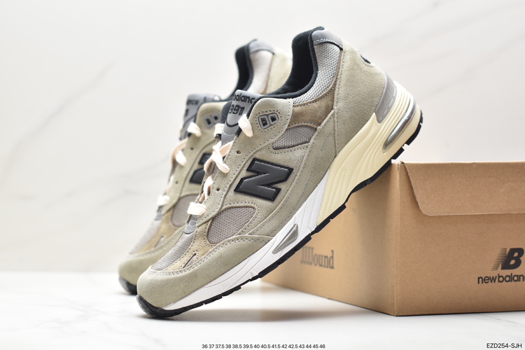 Pure original NB New Balance M991JJA series American-made classic versatile daddy casual sports running shoes M991JJA